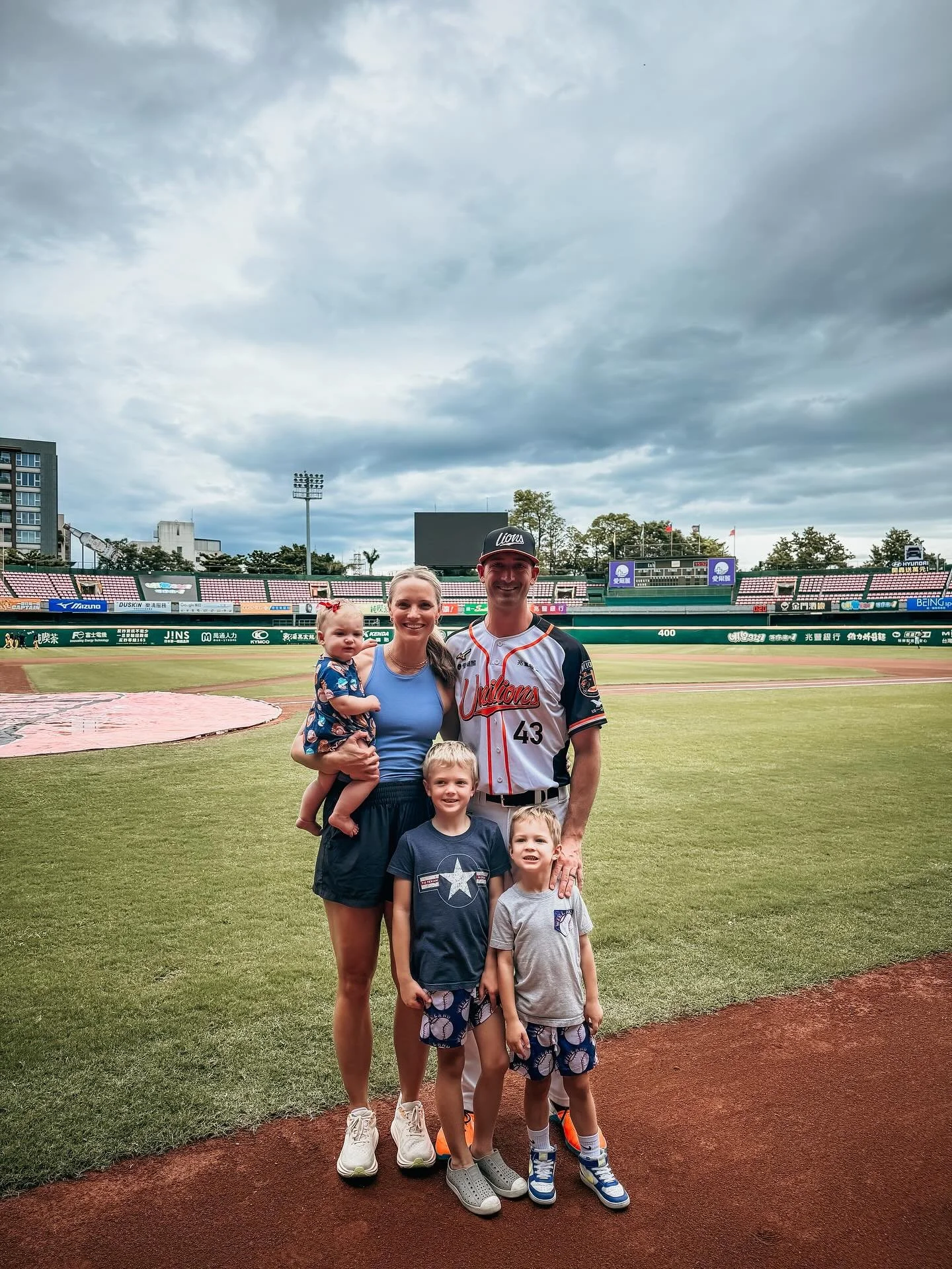 Summer ended &amp; I&rsquo;ve had a little time to reflect on the best whirlwind of events only God could orchestrate. 

We lived in Taiwan the entire summer with 3 kids. Joe retired after 18 years of pro ball. Lola started walking and is about to be