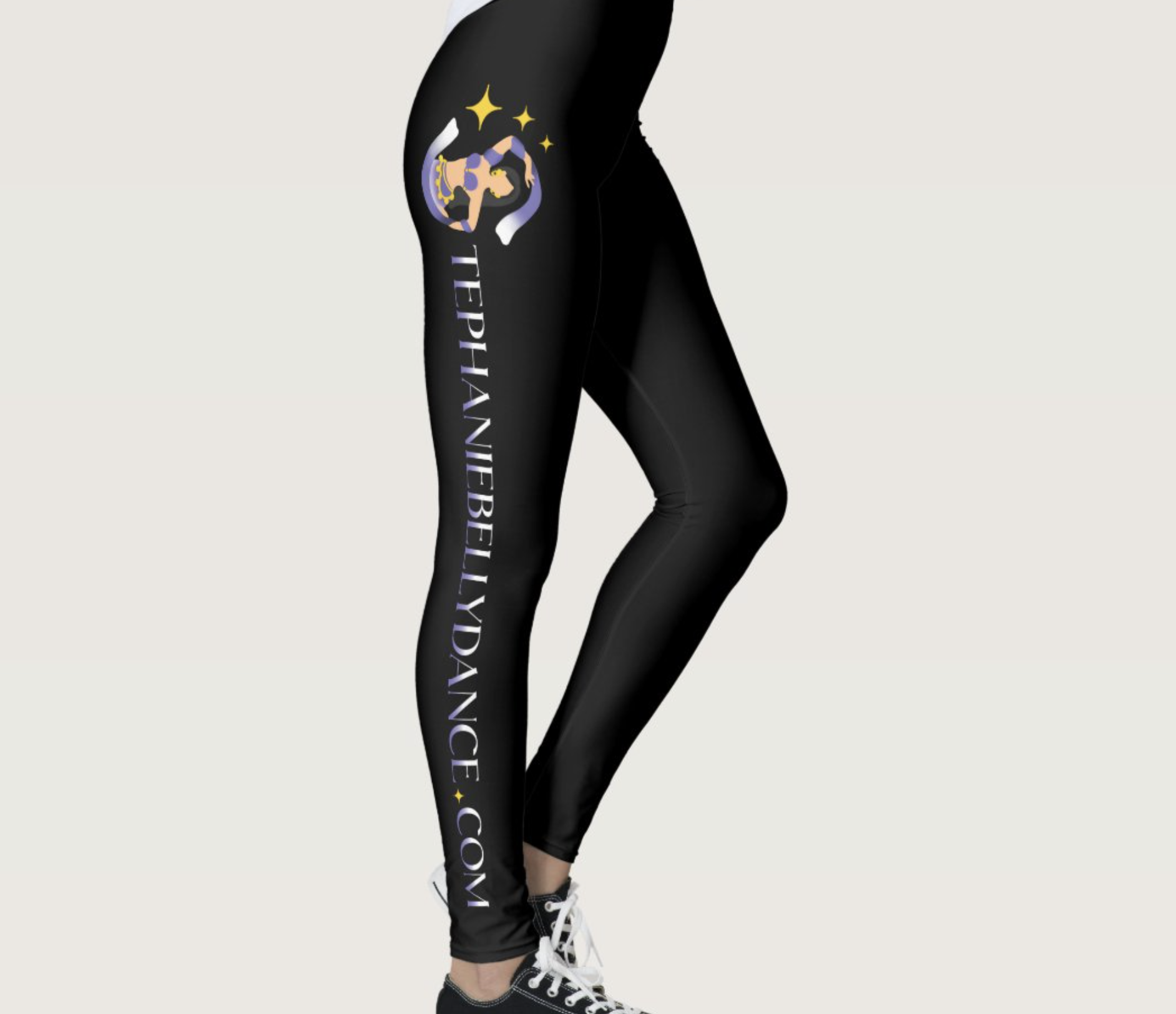 Stephanie is "On Your Side" with these leggings featuring the linear logo running down one leg. Get into the groove whenever you slip into this exclusive design!