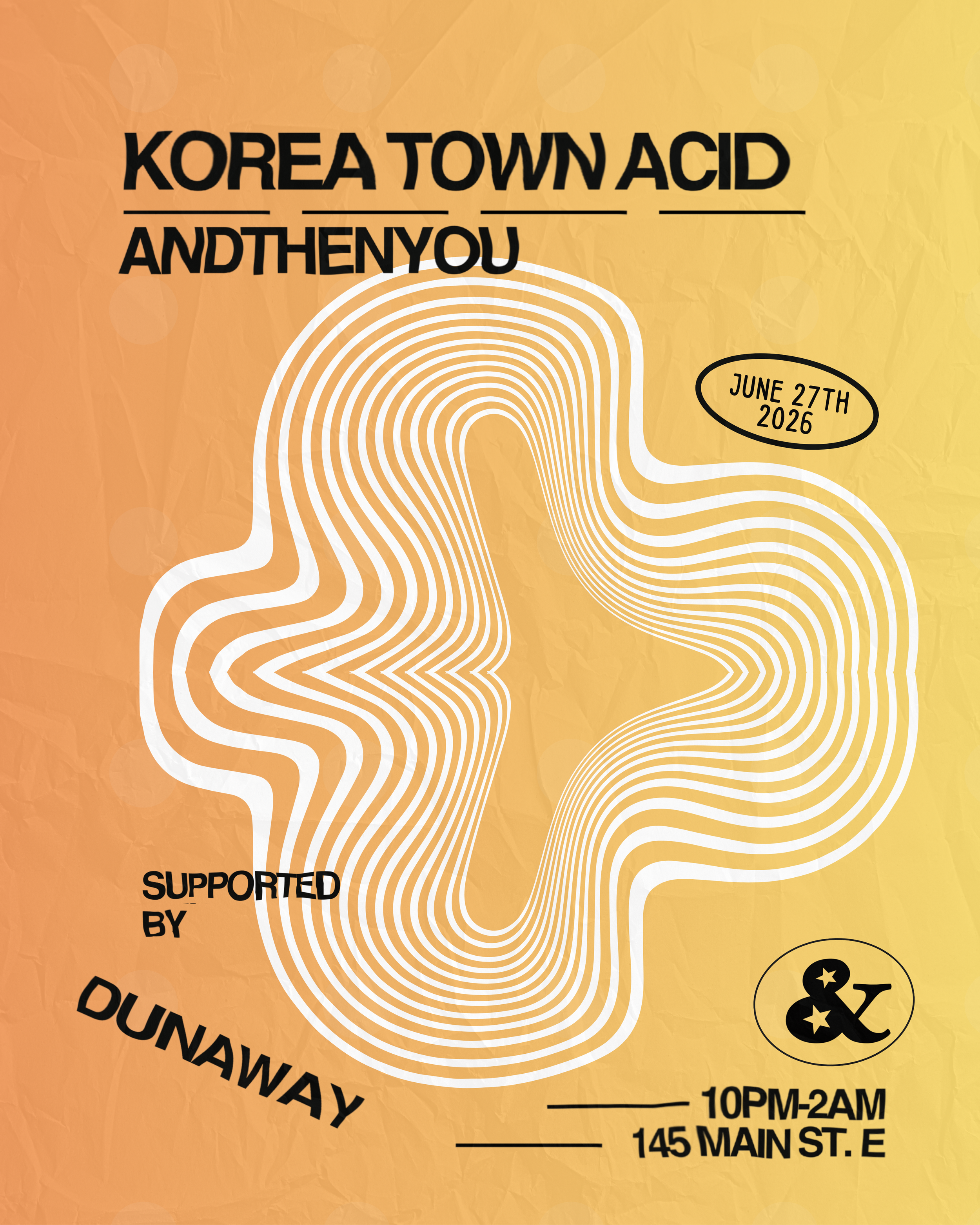 KOREA TOWN ACID - Live at Andthenyou supported by Dunaway