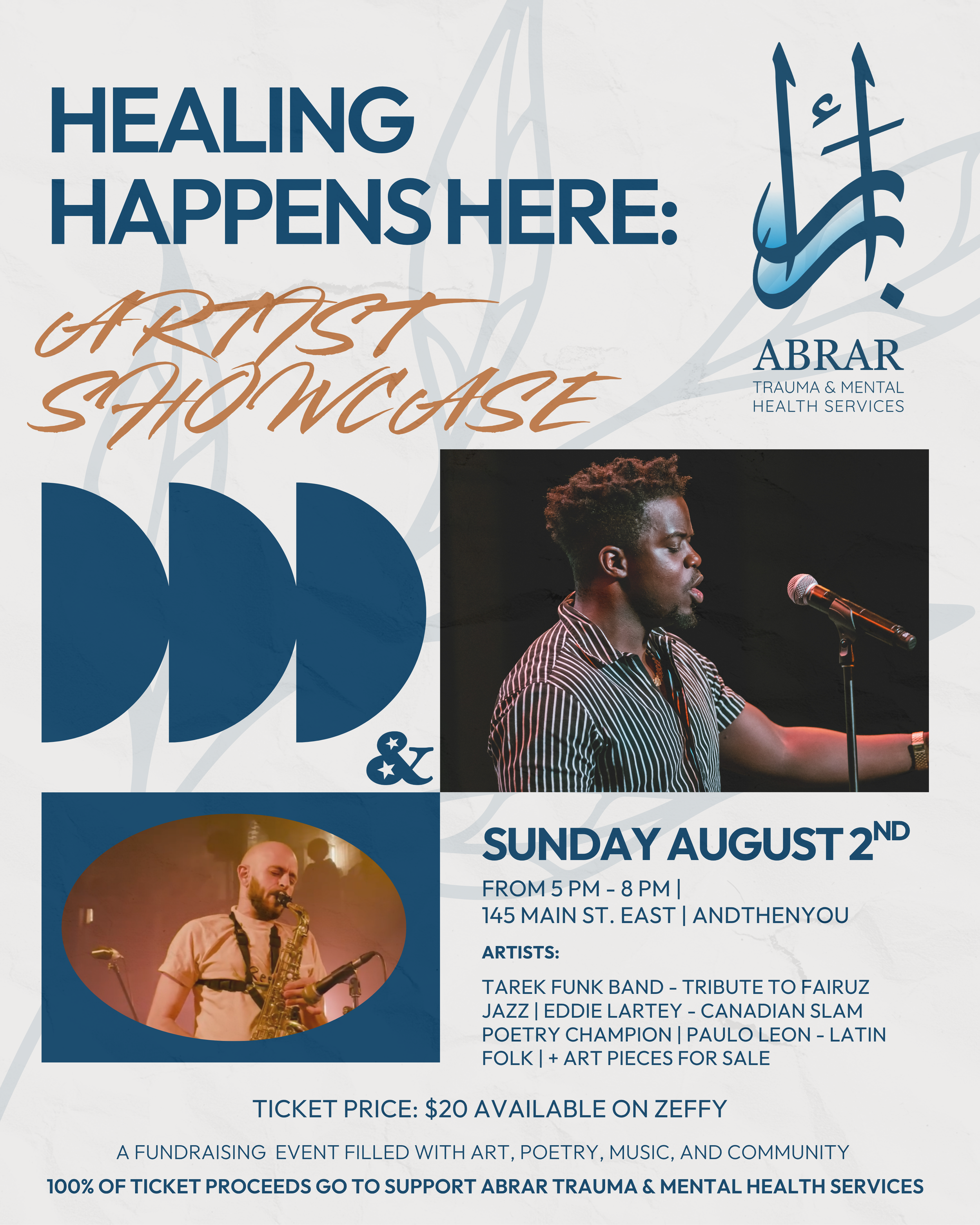 Healing Happens Here - Artist Showcase : ABRAR Trauma and Mental Health Services 