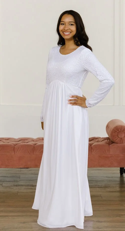 Bridal Gown Plain White Long Sleeve Dress Tea Length Dresses Modest Express Graduation Dresses Products Bridal Gown Plain White Long Sleeve Dress Tea Length Dresses Modest Express Graduation Dresses Products