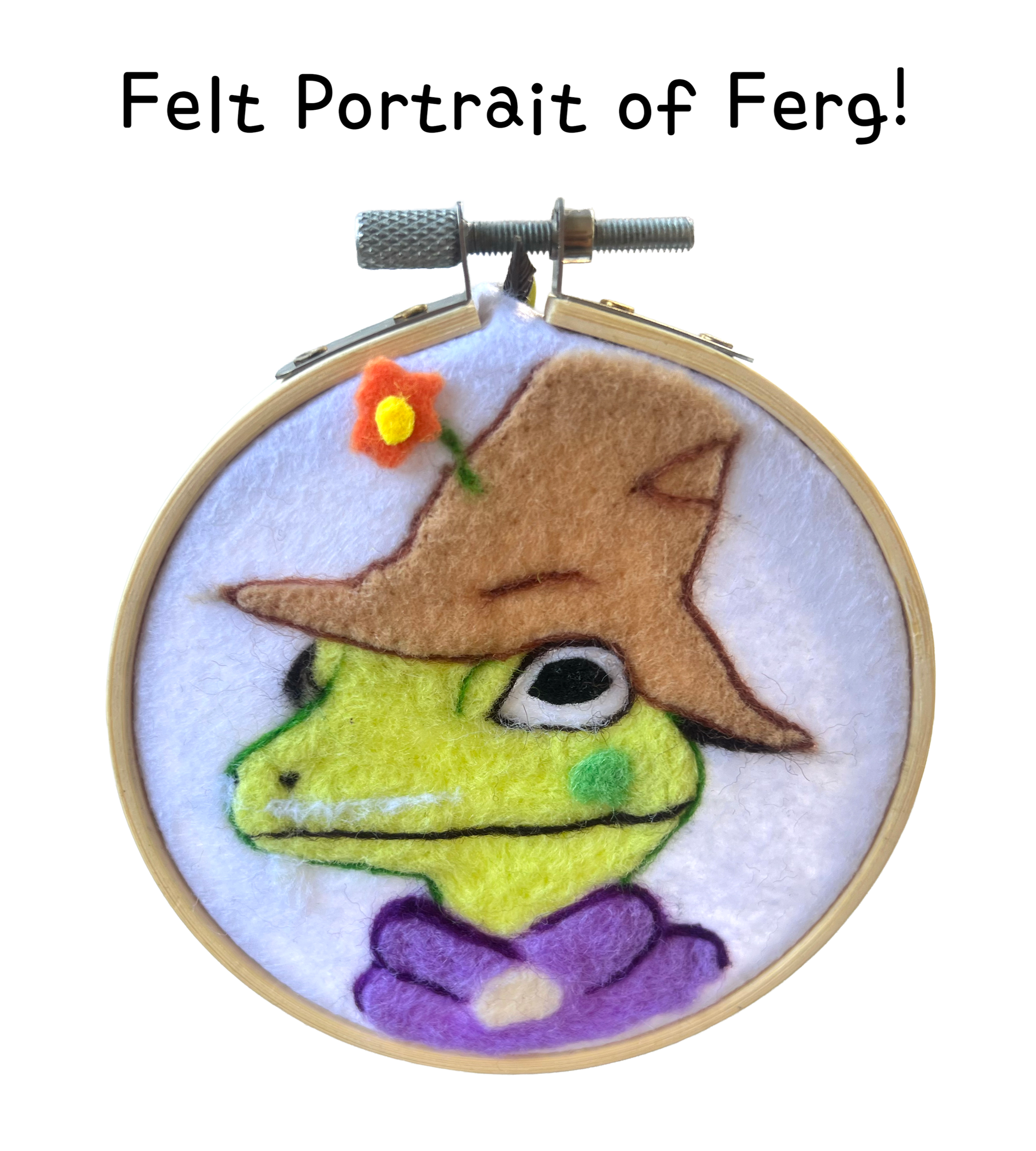 Ferg & Spore Collection Small Needle-Felt Portrait