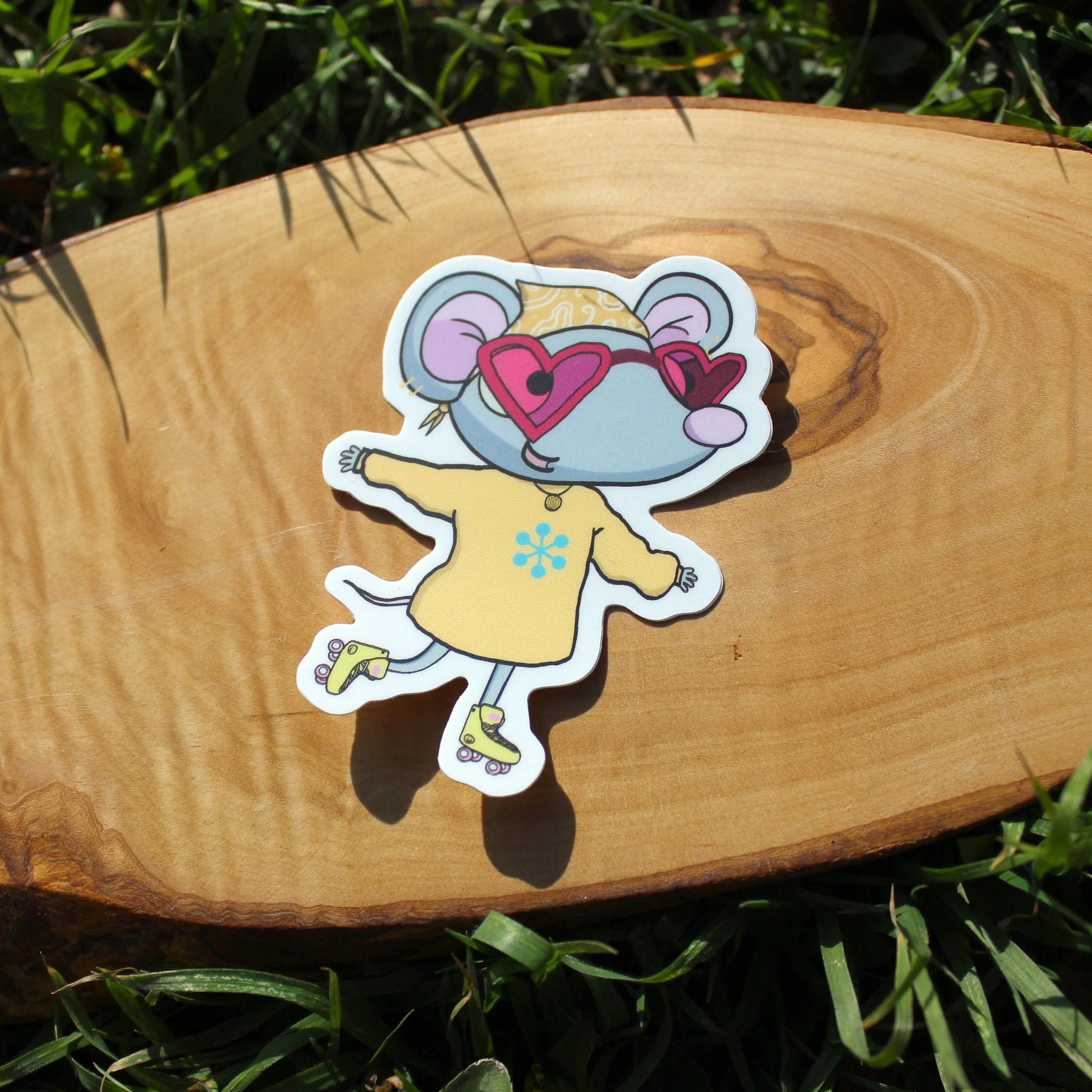 Lara Skating Die-Cut Sticker