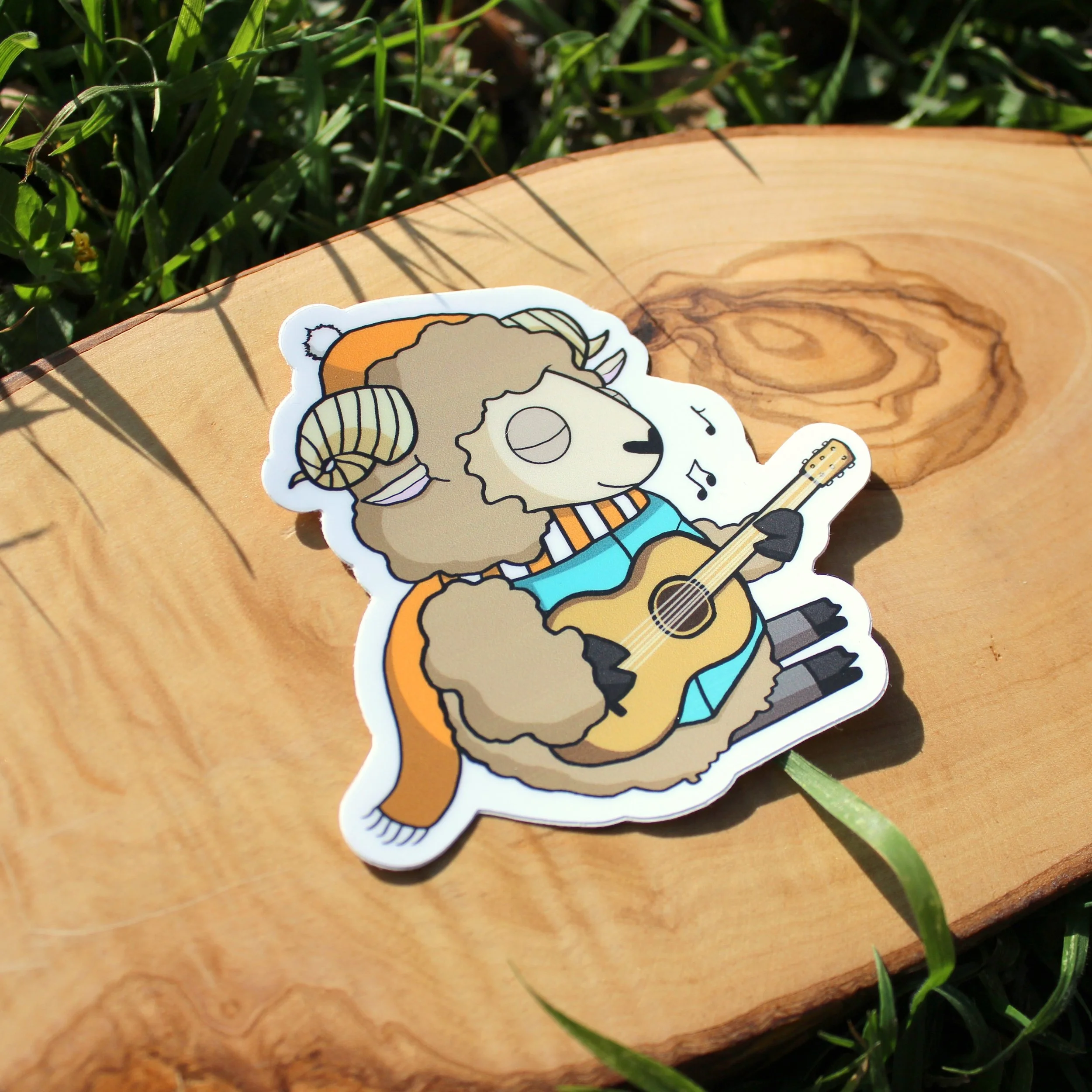 Hans Jammin' Die-Cut Sticker