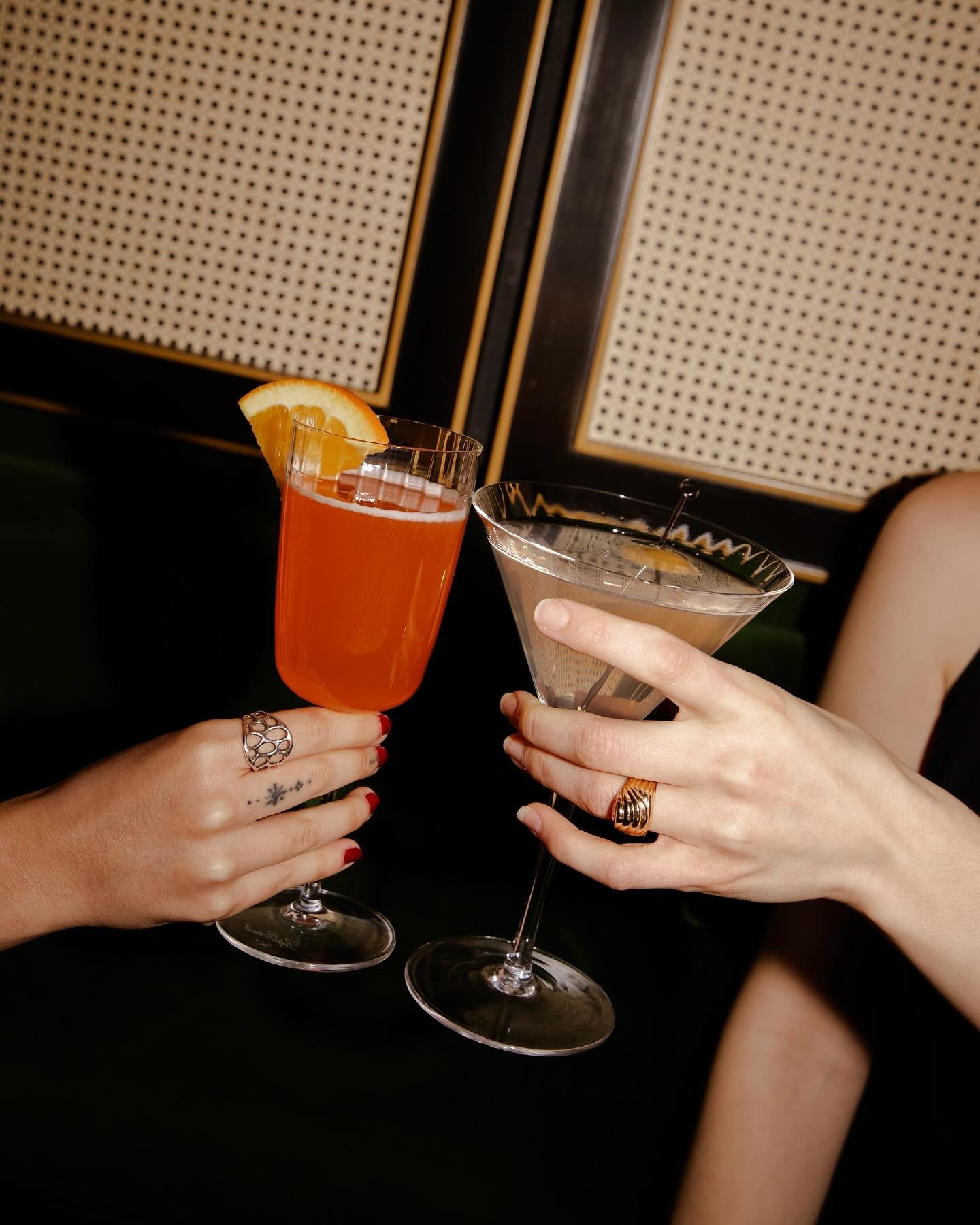 Cheers, darling. The night starts here&hellip;