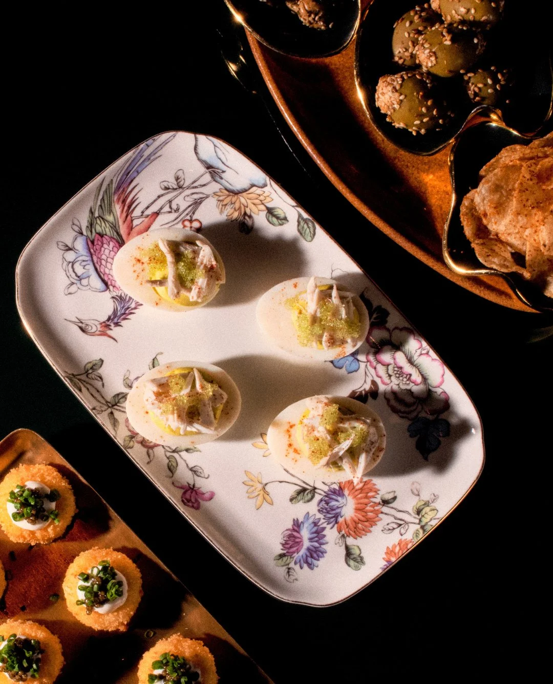 Wasabi Deviled Eggs&mdash;A classic with a kick.