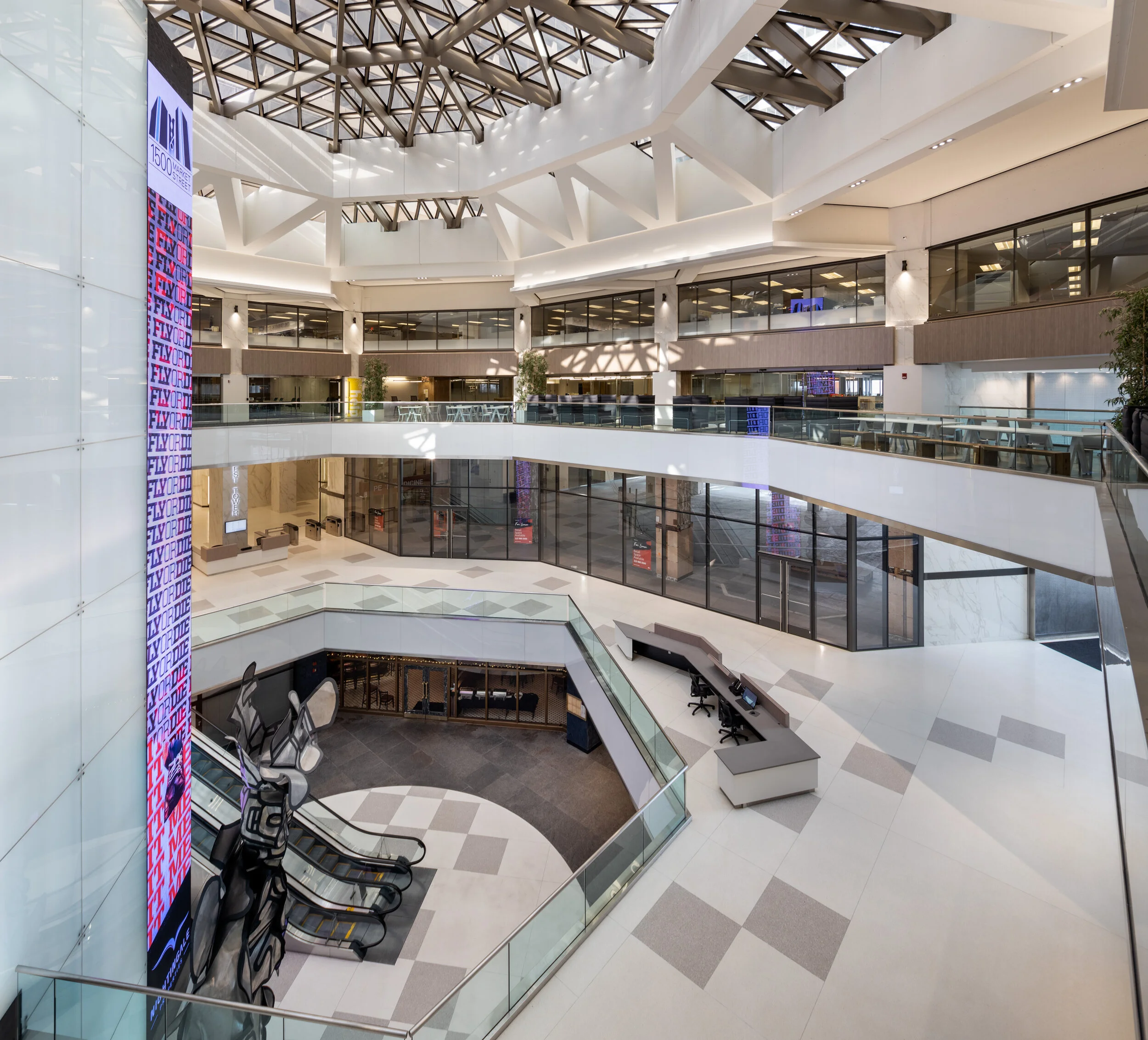 BLT Architects’ renovations have made the atrium brighter and more open.
