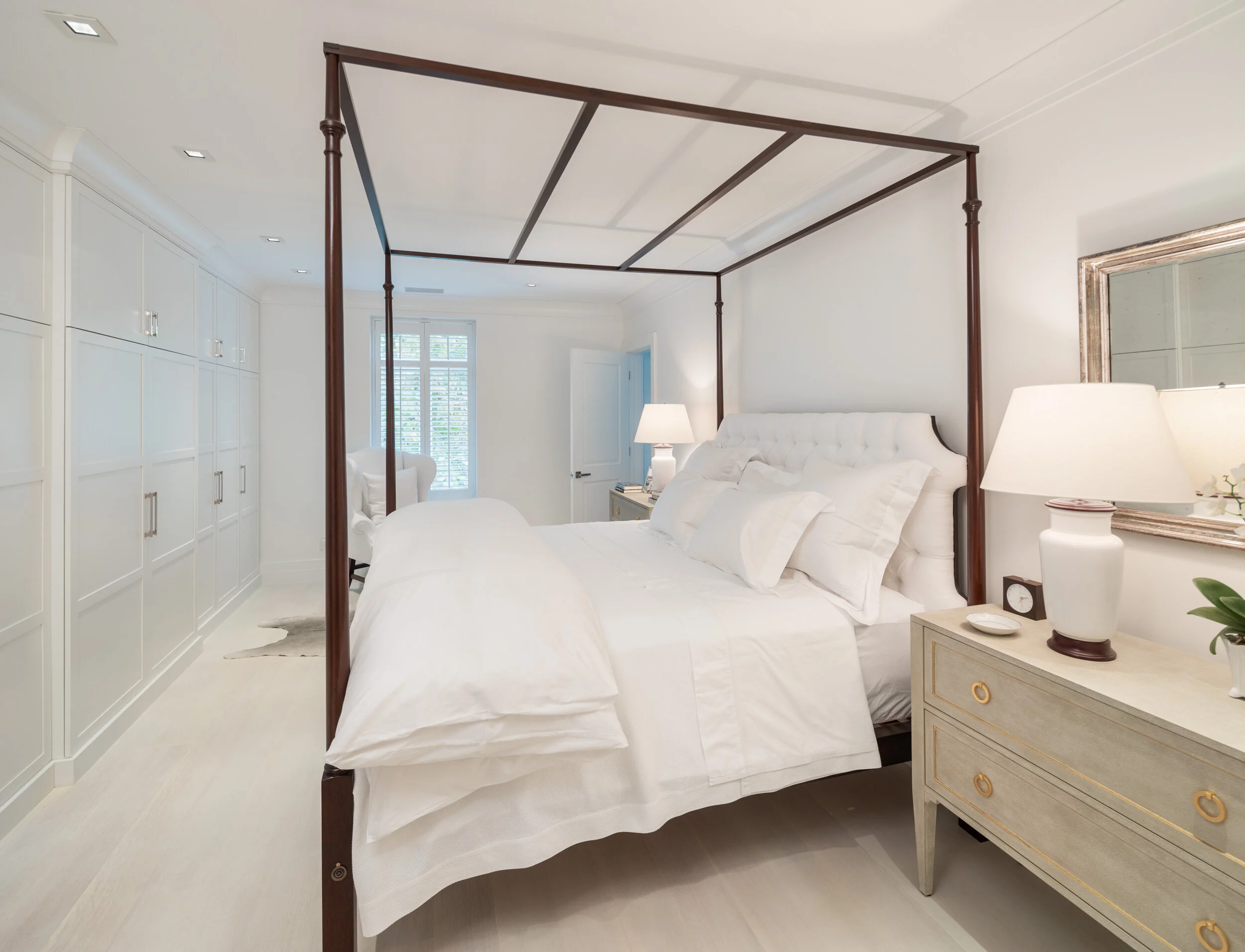 Recharge both mind and body in an uncluttered rest space.