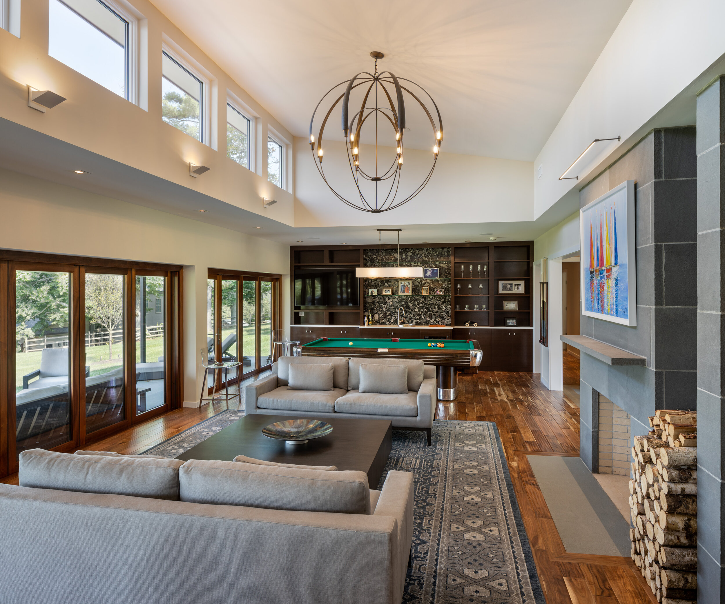 Bringing the outside in and expanding the ambiance.