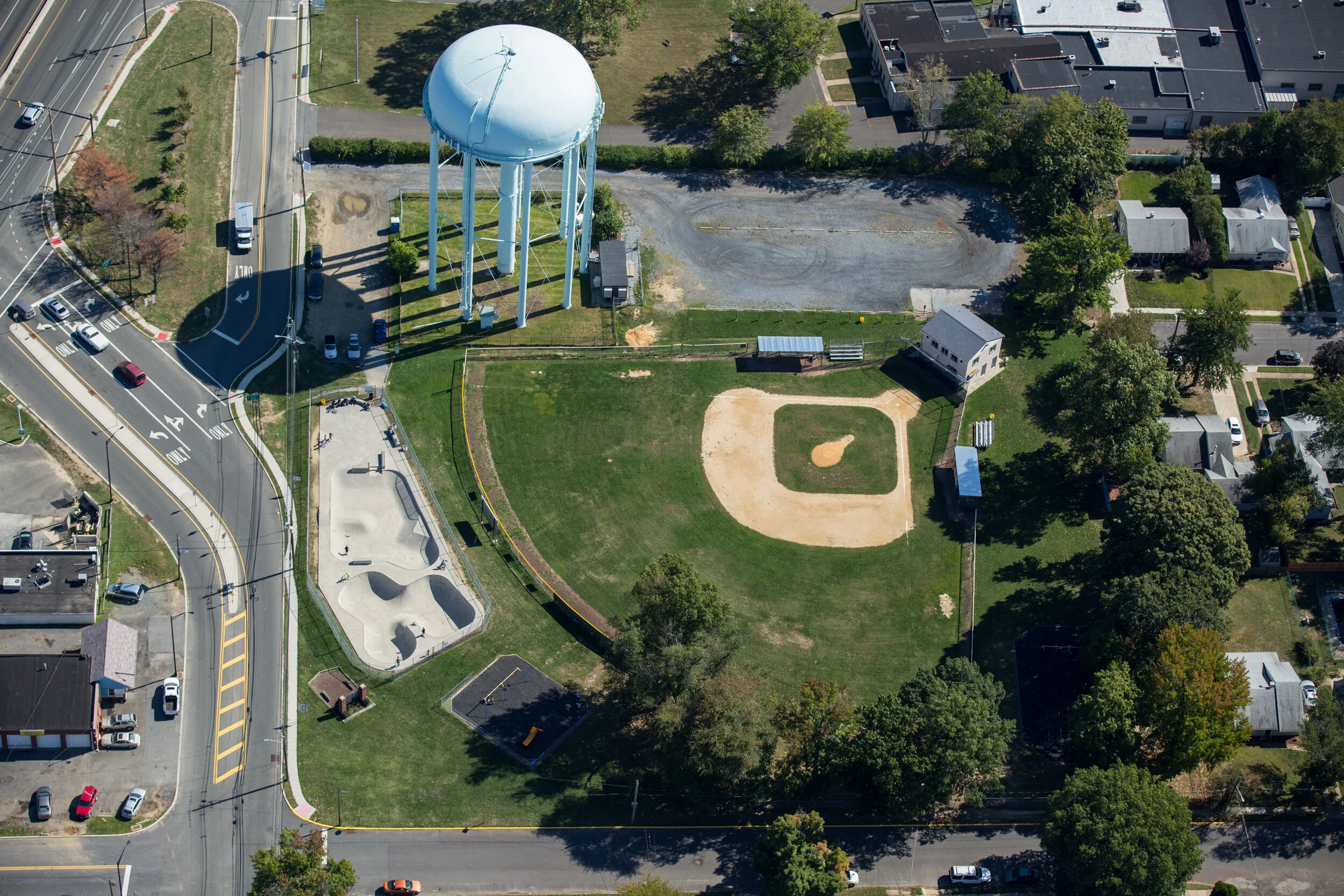 Skate park vs ball park.