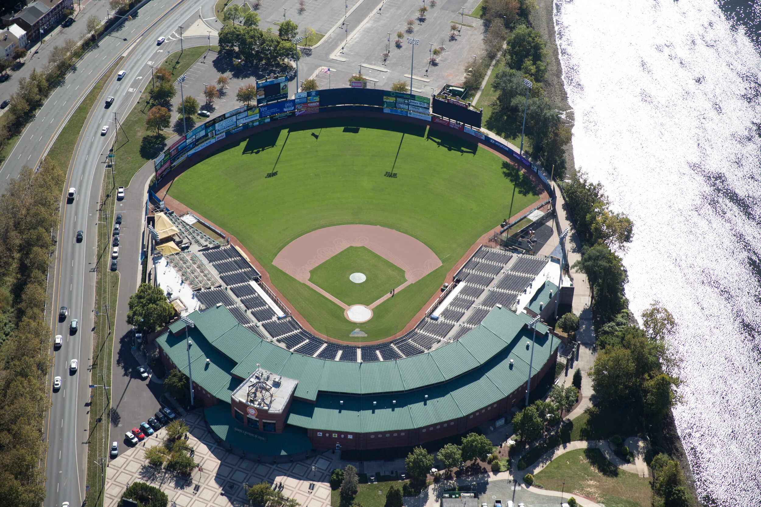 Summer and winter – Trenton Stadium.