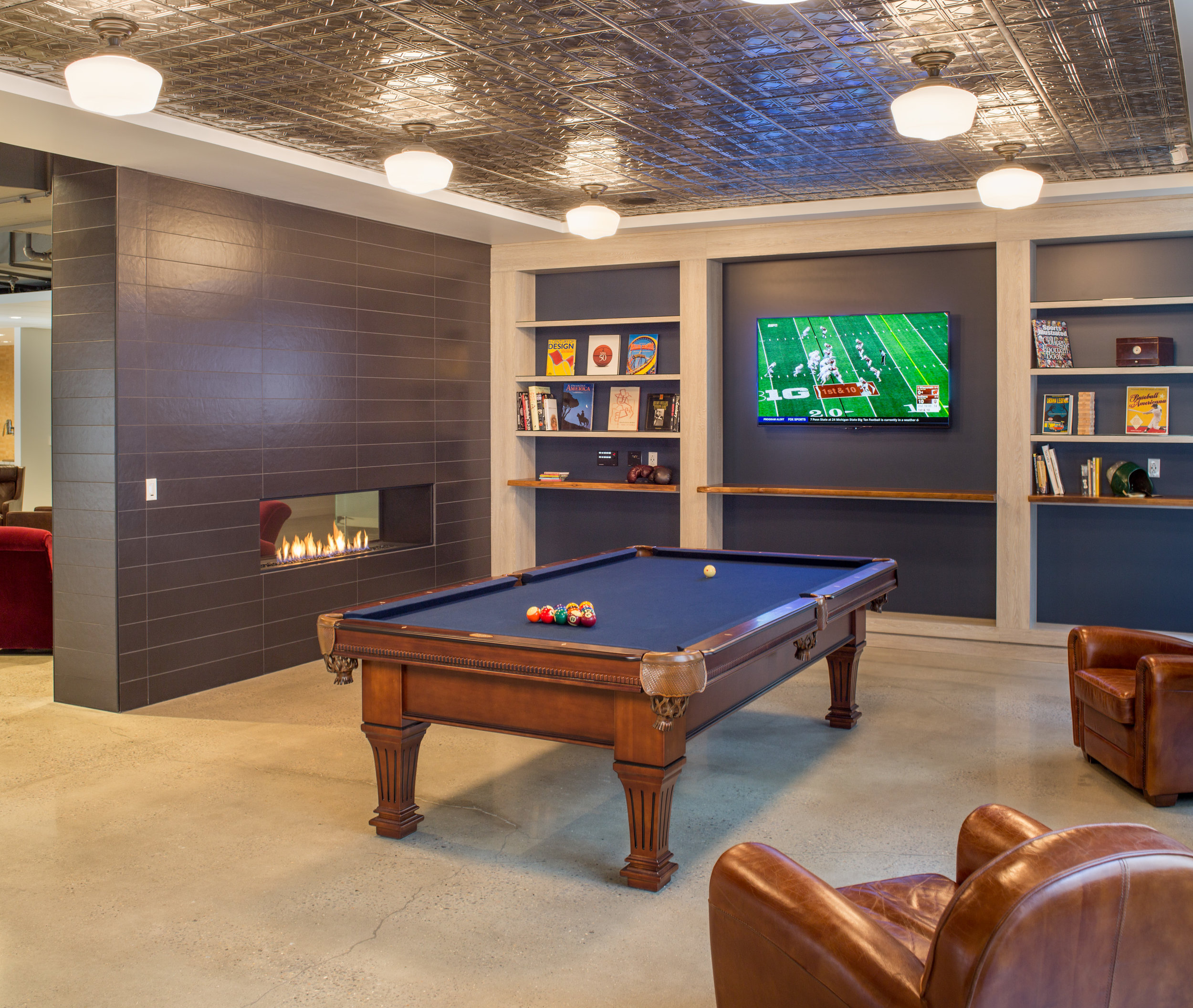 Creature comforts. Employees who play together stay together.