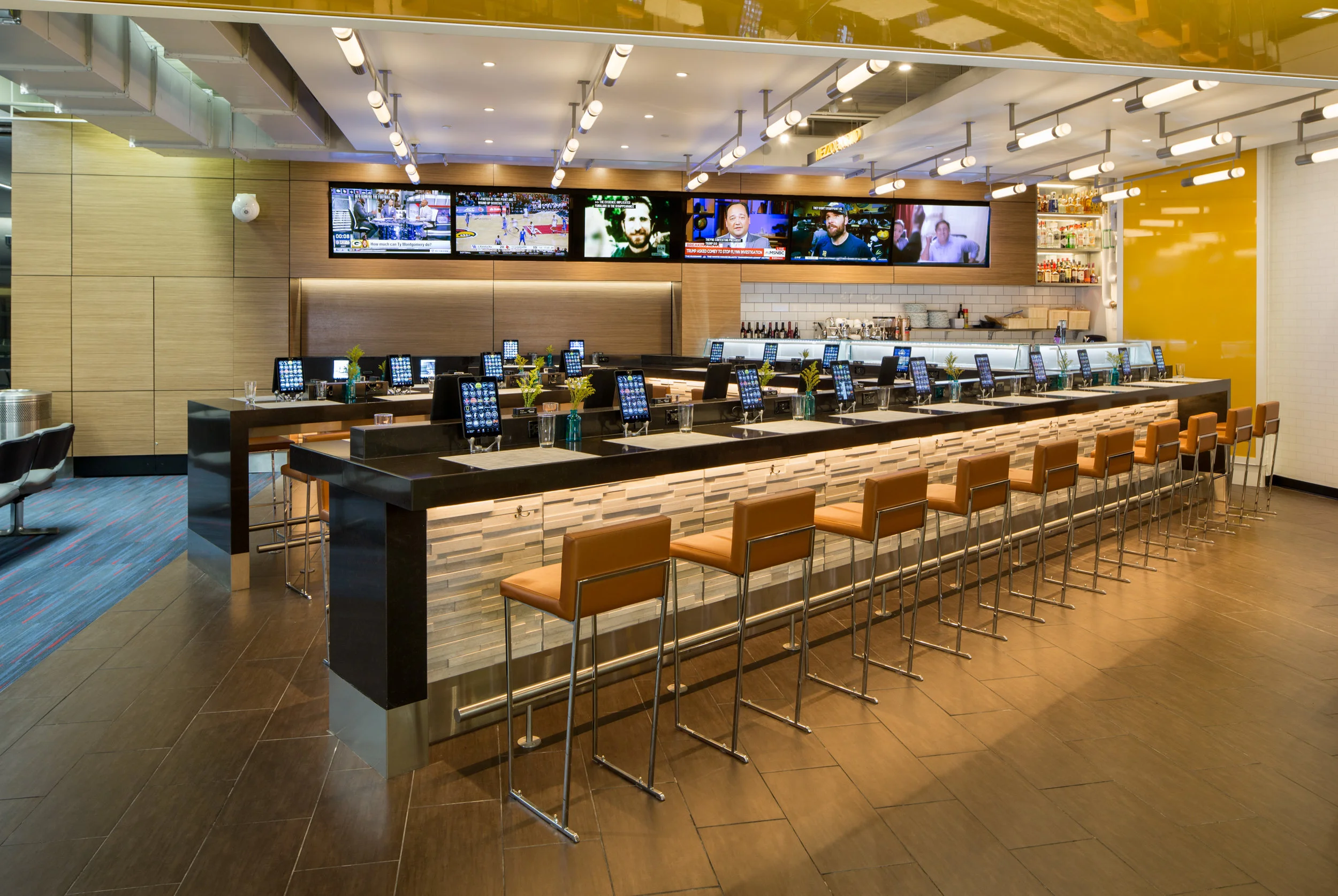 At Gate B10 is Mezzogiorno, an Italian eatery created by Nomad Pizza founder Stalin Bedon.