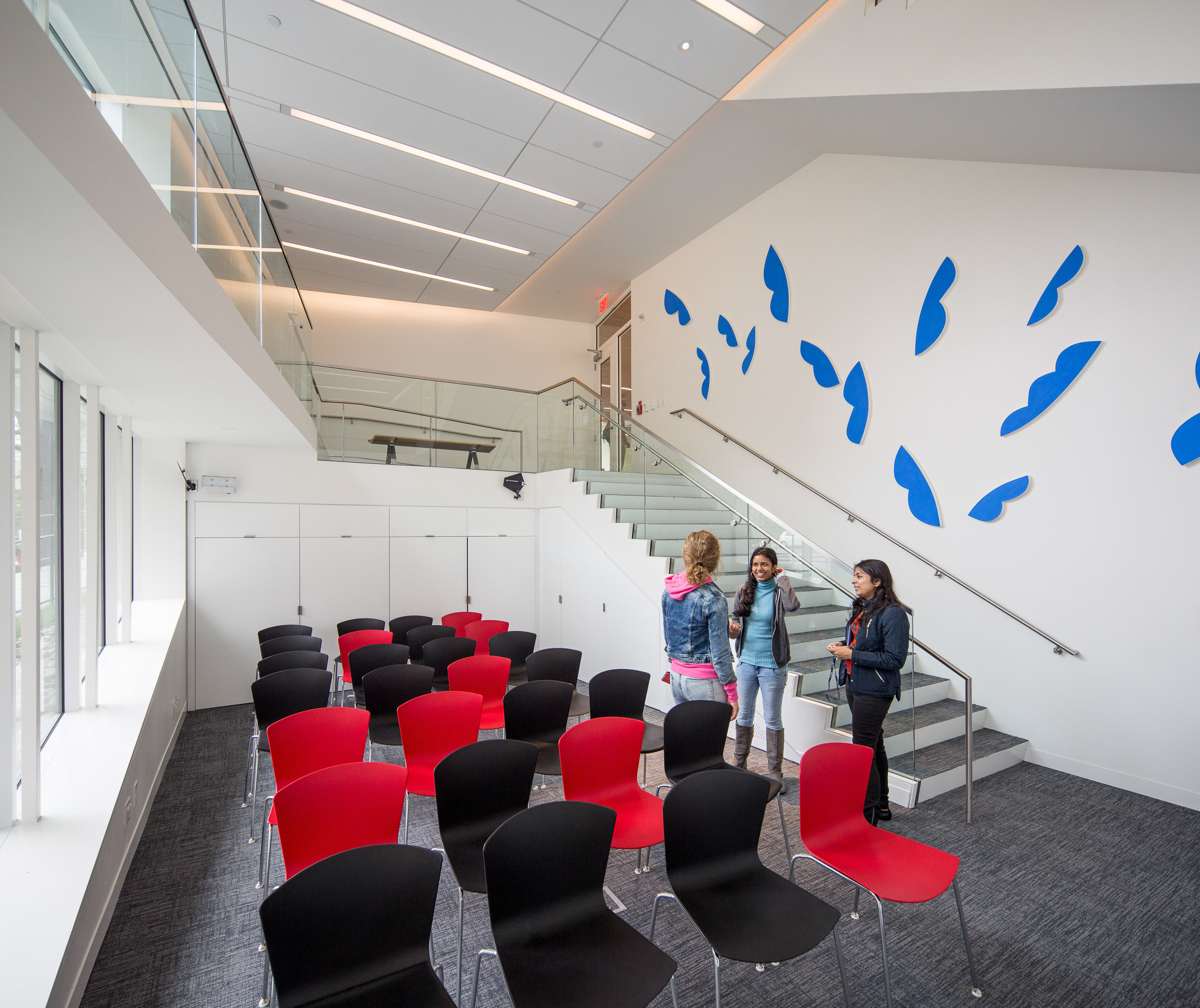 The multi-level Global Policy Lab is a model of versatility, accommodating workshops, conferences, seminars and other events.