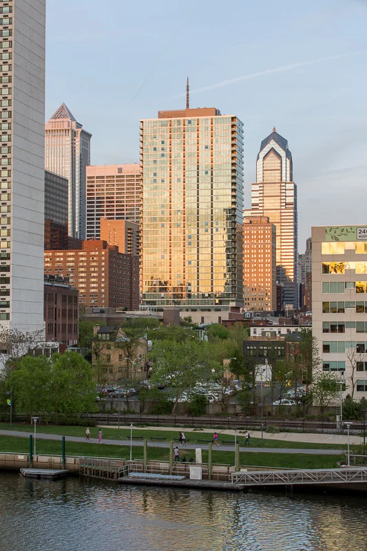 Trails along the Schuylkill River are filled with people running, walking and biking.