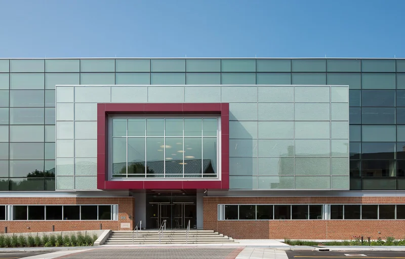 Main entrance to the IPEX building.