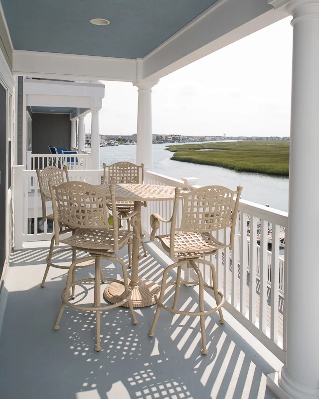 If you’re not in the mood for the beach, the pool or boating, you can relax on your shaded balcony. These views will never get old.