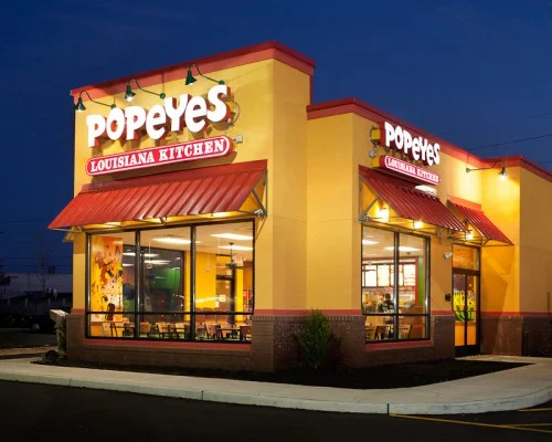 Vineland, New Jersey, Popeyes at night.