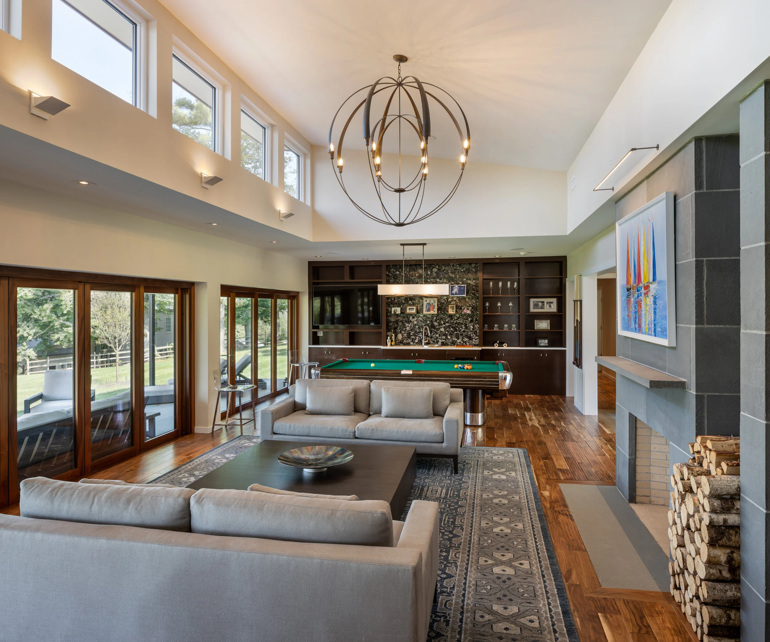 Bringing the outside in and expanding the ambiance.
