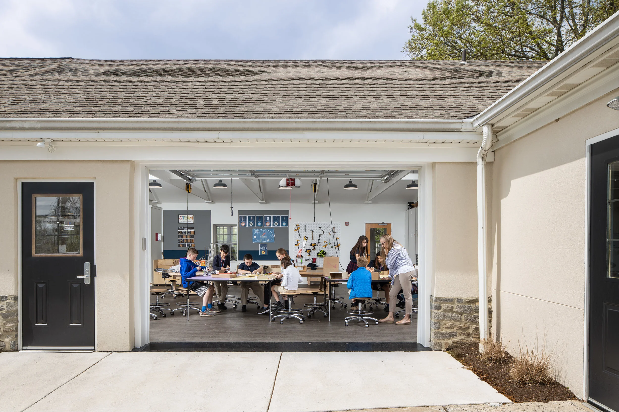 Imagine what you could with an hour or two in the garage-like Tinker Lab.