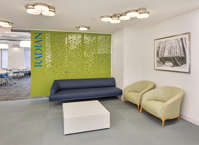 people seem to take more chances with bold design in office spaces, rather than residential.