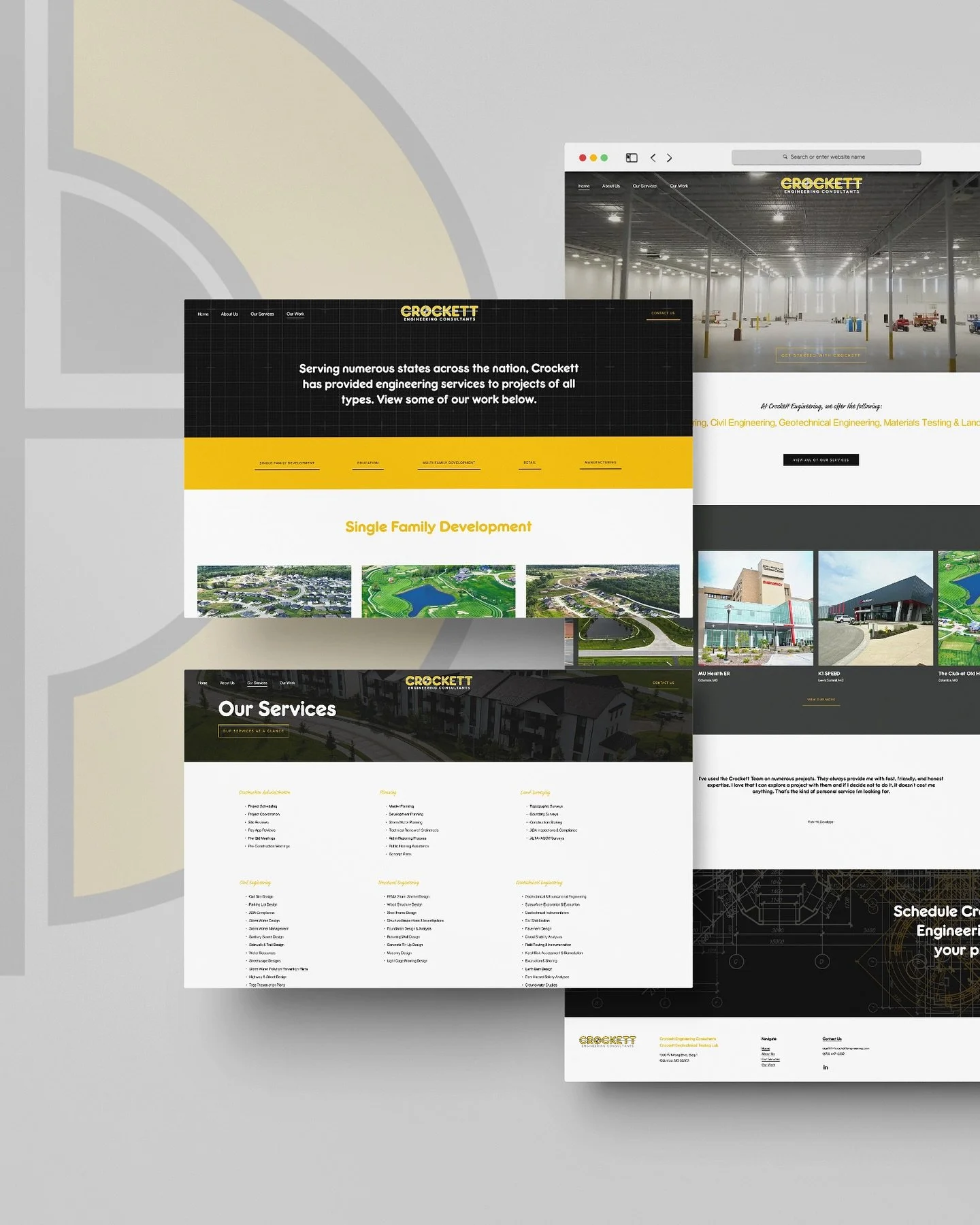 A crisp and clean revamp for Crockett Engineering 🚧 

Since 1985, Crockett has been a pillar in the industry, expanding their offerings and reach to over 34 states and counting. They are proud to serve their clients with professionalism, expertise &