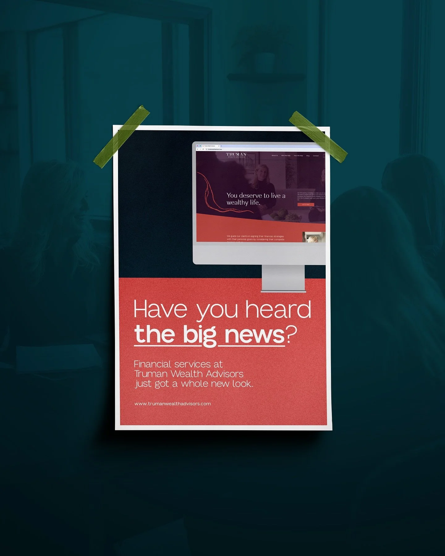 Backed by a brand filled with punch &amp; personality, @trumanwealthadvisors was ready for a website that felt aligned ✨ 

Using their existing brand, we worked together on social content, branded graphics and a custom website that highlights the hum