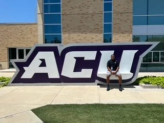Matthew Price Fish for Life Scholar during his freshman year on campus at ACU!