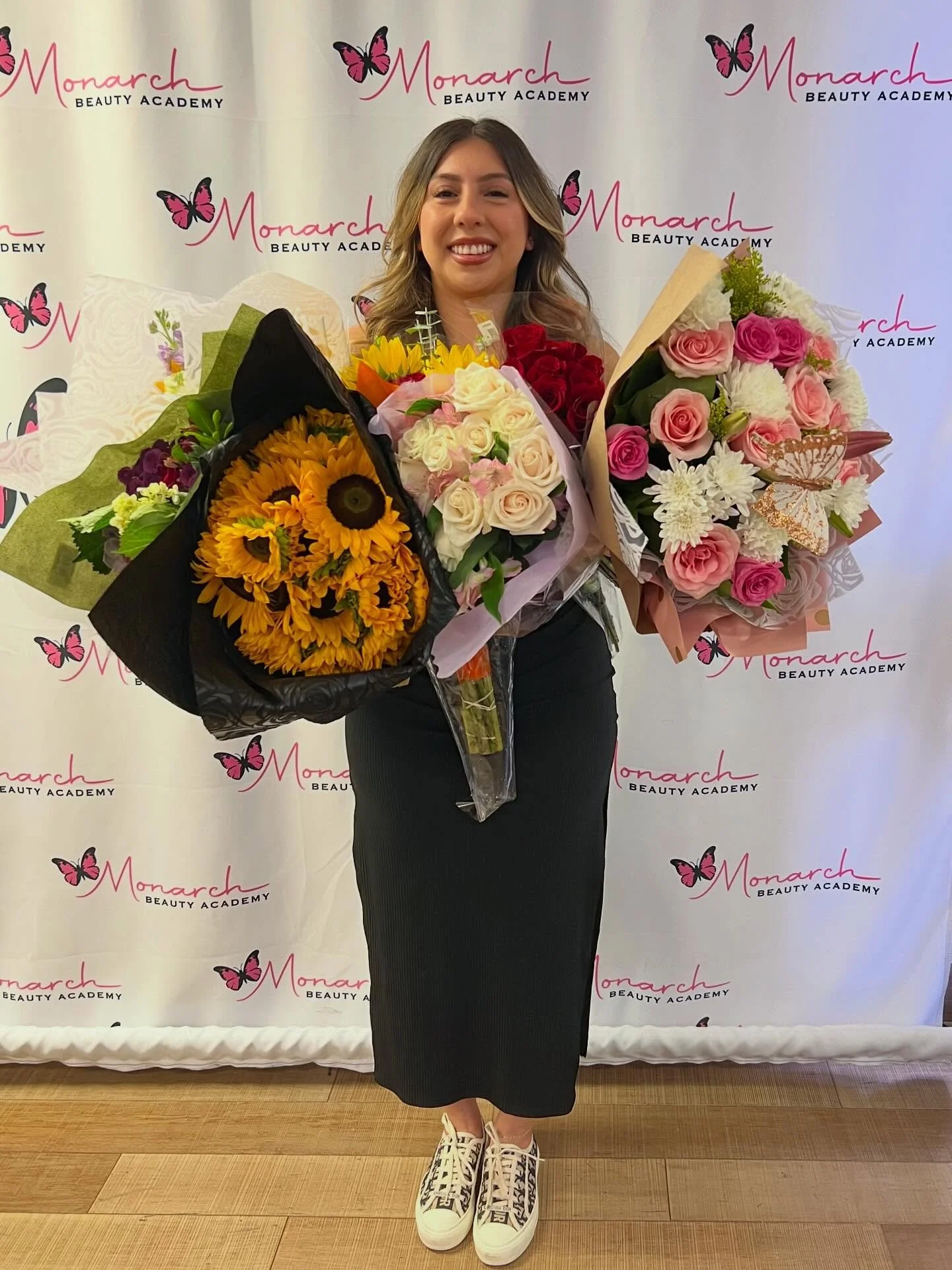 🎓✨ Big congratulations to our sweet Brittnie! Already a licensed esthetician, she came back to Monarch to add manicuring to her growing list of services &mdash; and she conquered it while balancing work full time. It was no easy task, but she showed