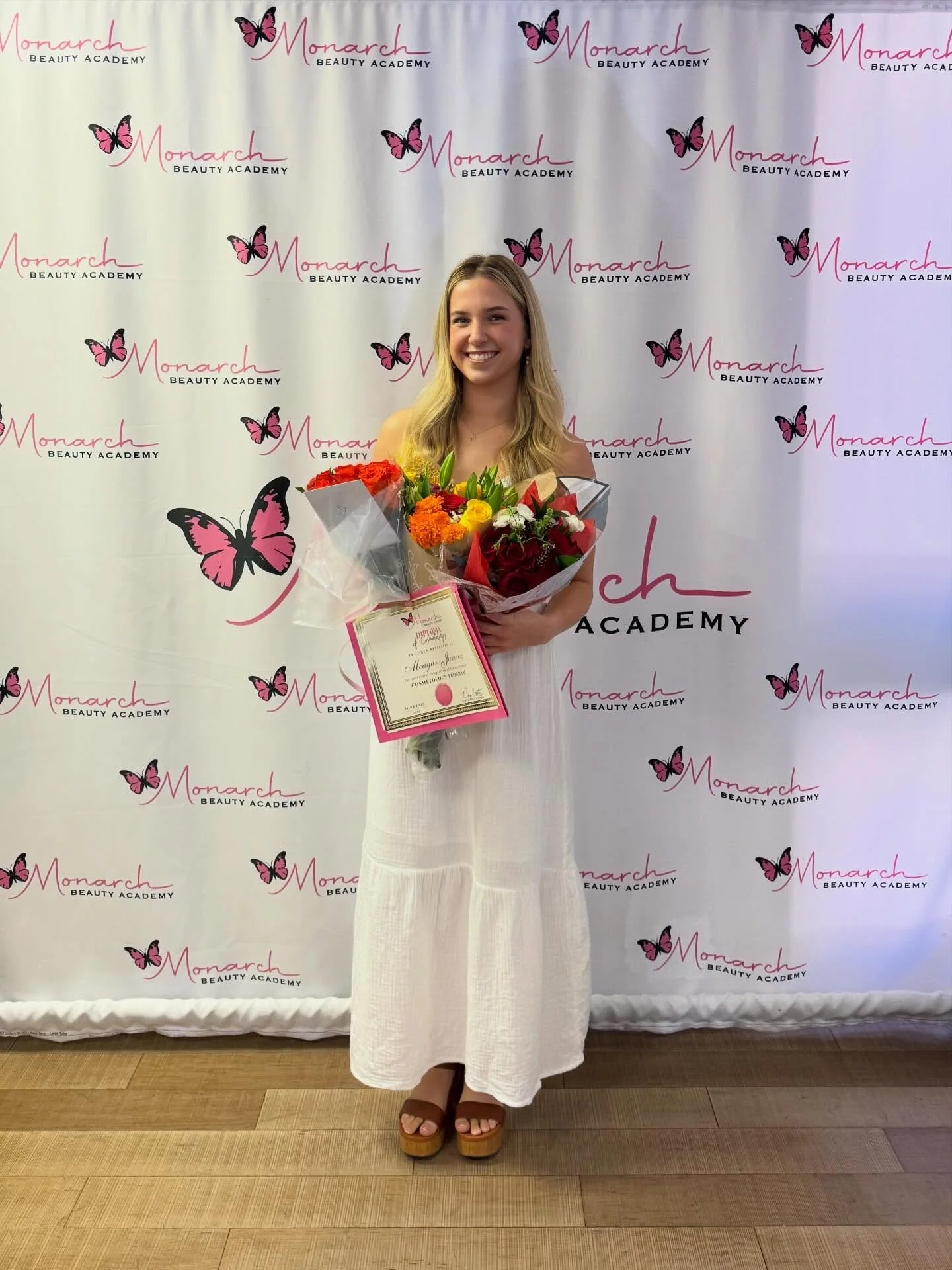 Our very first start-to-finish Cosmetology graduate &mdash; and she totally set the Monarch standards high ✨

From day one, Meagan showed up on time, gave 100%, and never said no to a client. She poured her heart into every service, every day, and ev