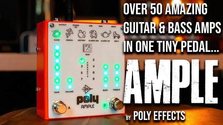 My demo of the brand new Ample by @polyeffects is up on YouTube (link in bio). This little thing is so much dang fun and it sounds incredible. 🎛️🤓

#pedalboard #pedalnerds #pedalnerd #MIDI #MIDInerd #polyample #australianpedals #australianpedabuild