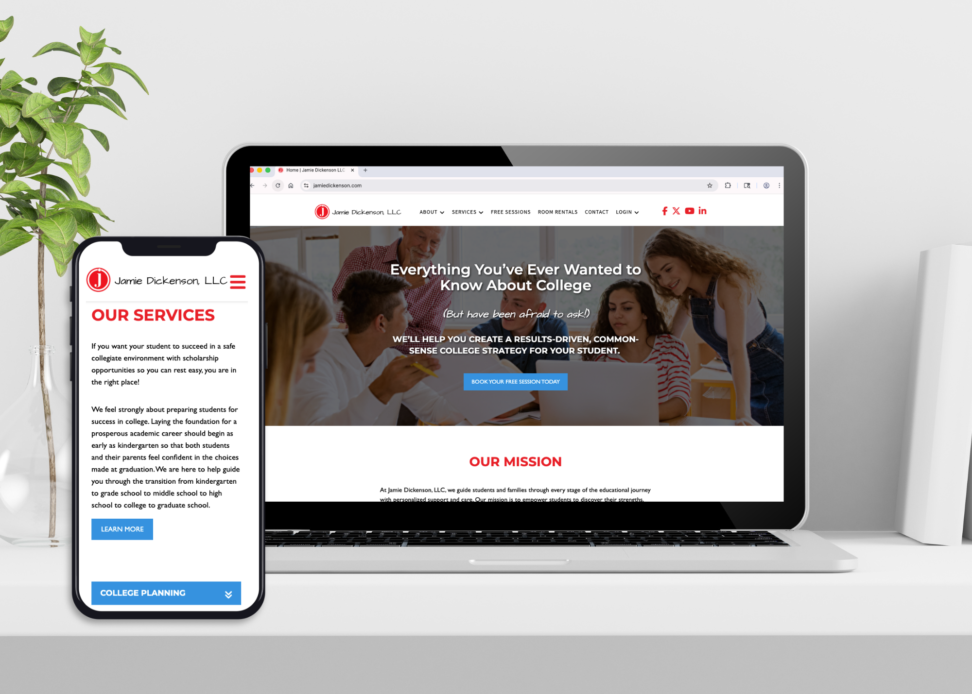 Jamie Dickenson LLC - Website Design