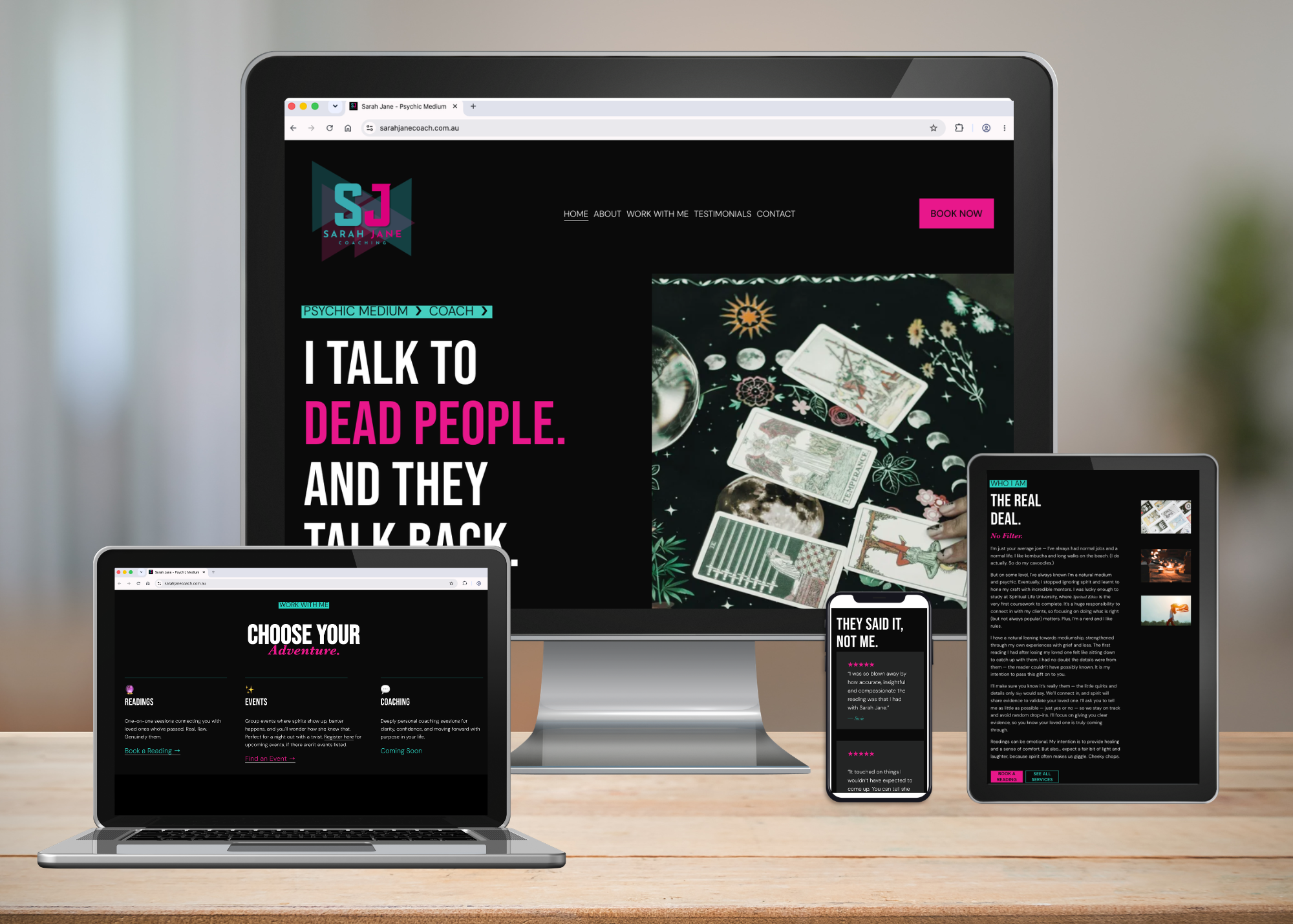 Sarah Jane Coaching - Squarespace Website Design