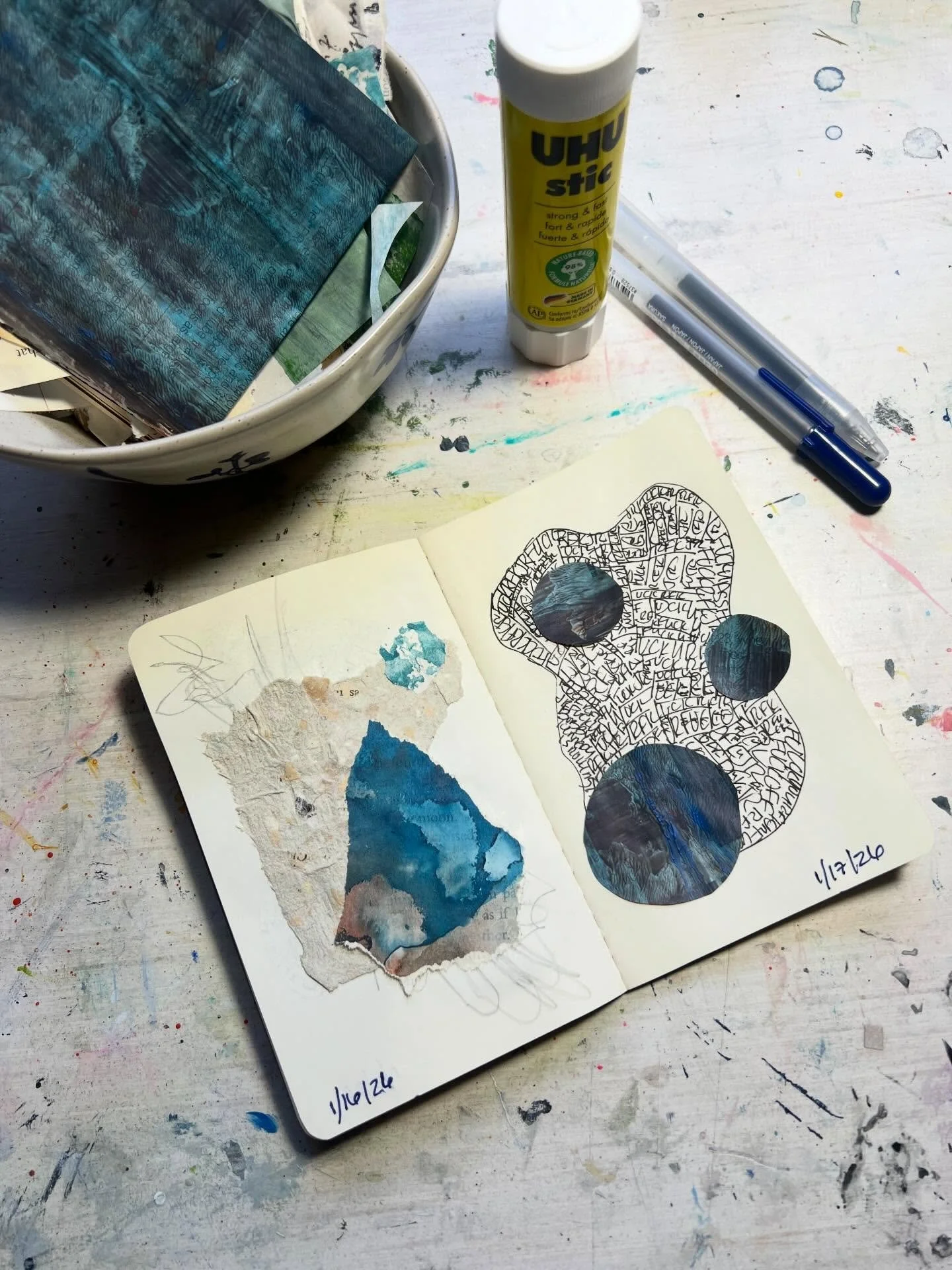 Still working in my small collage journal and still making protest collages.  I&rsquo;m also calling my (useless) senators and letting them know how I feel.  I know where they stand but they need to know that there are people in TN who don&rsquo;t wa