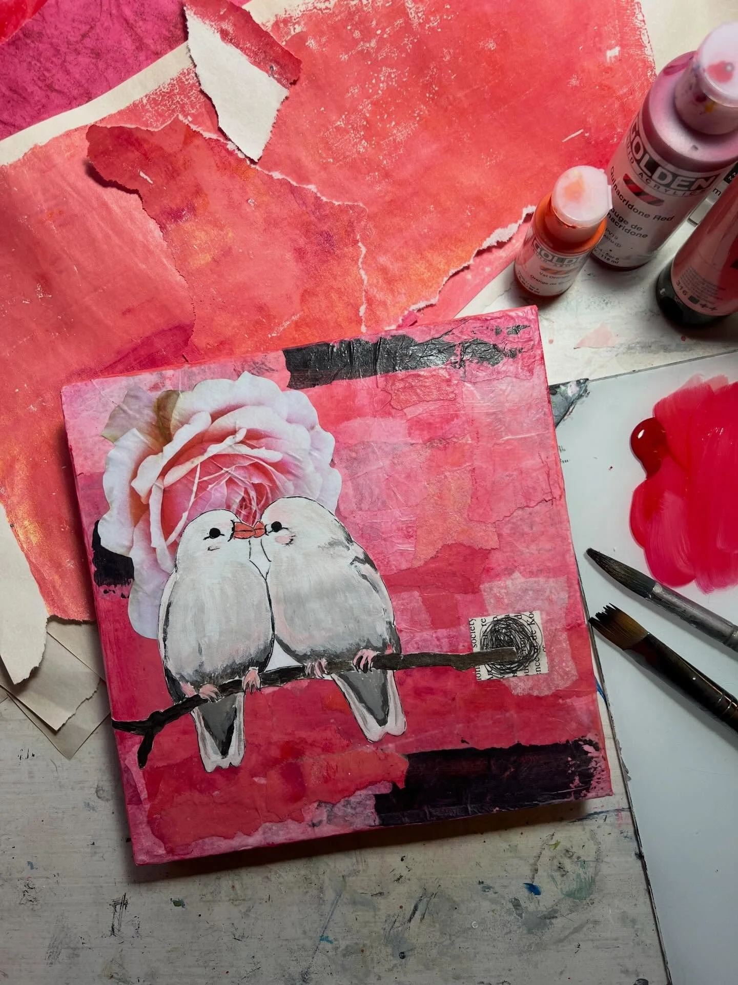 Really happy with my submission in the @nashvillecollagecollective group show opening this Saturday at the @turnipgreencreativereuse. I love our little collective and this was a really fun project.  Many thanks to @lisahaddadart for all her hard work