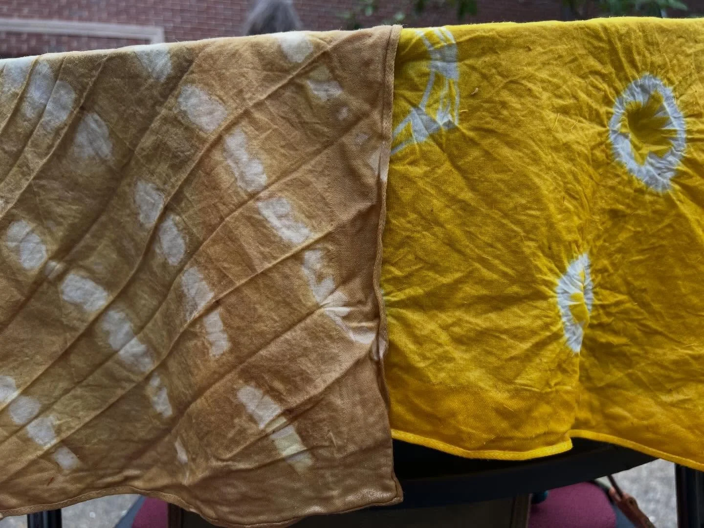 Thanks to the @curbcenter and @meagan_claire_hall for the wonderful Natural Dye workshop last weekend.  It was so much fun and I learned a lot! #naturaldye