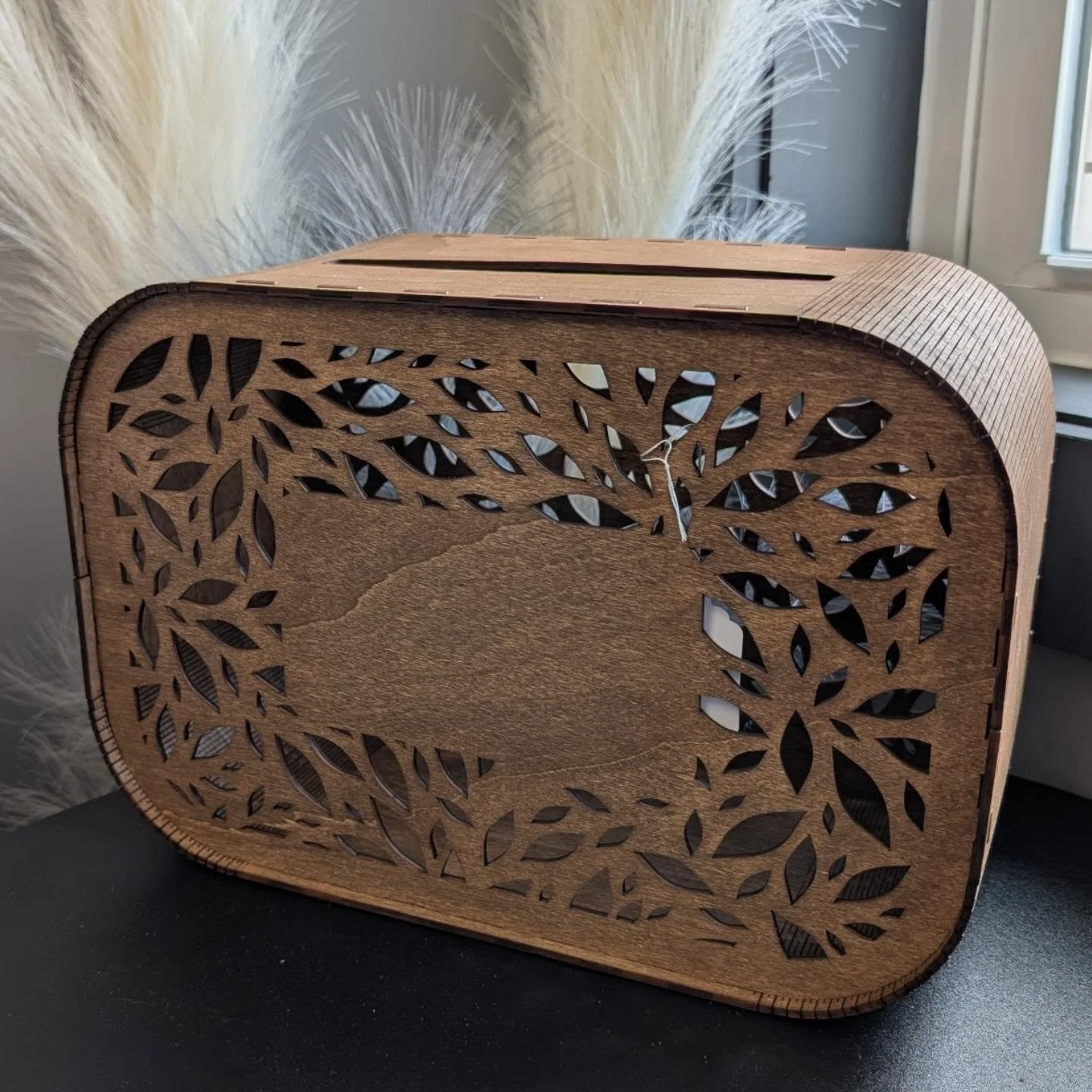 Customizable Basswood Card Box