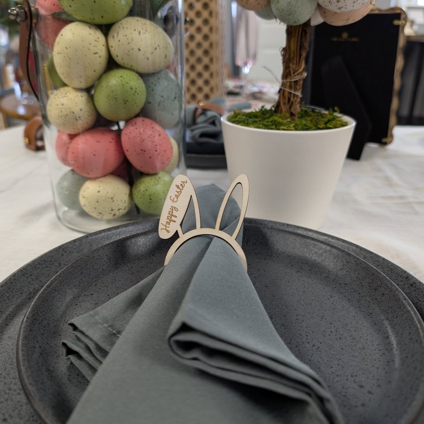 Bunny Ear Custom Napkin Rings - Set of 2
