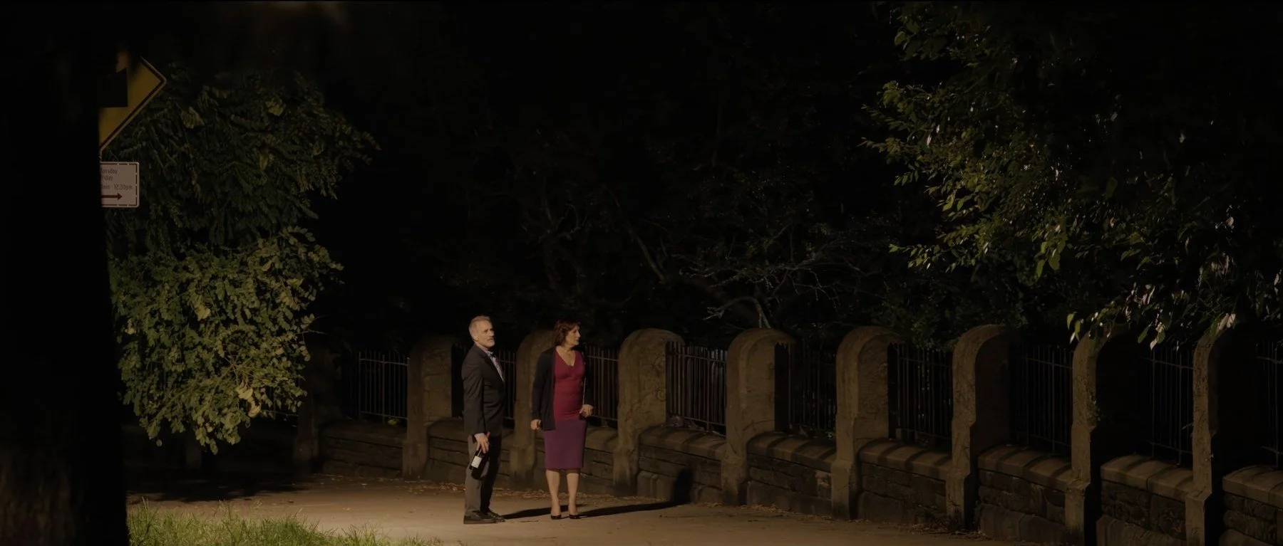 Quietly short film still — Kai Wen Hu - An affluent couple hear a desperate call for help in the middle of the night.