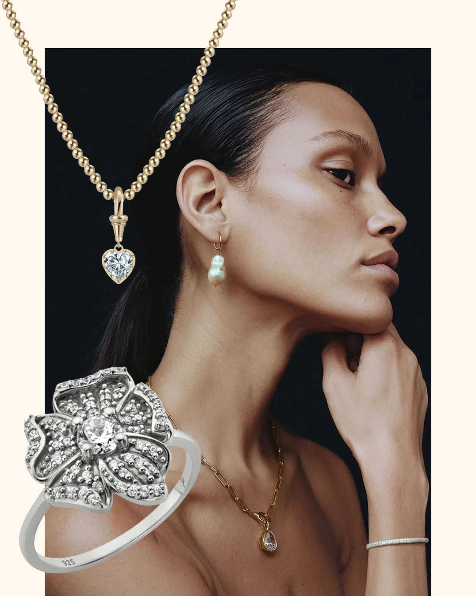 heavenly london moissanite necklace silver in bloom ring maddy sangster luminary mothers british jewellery brand alice codford modern motherhood lab grown diamonds