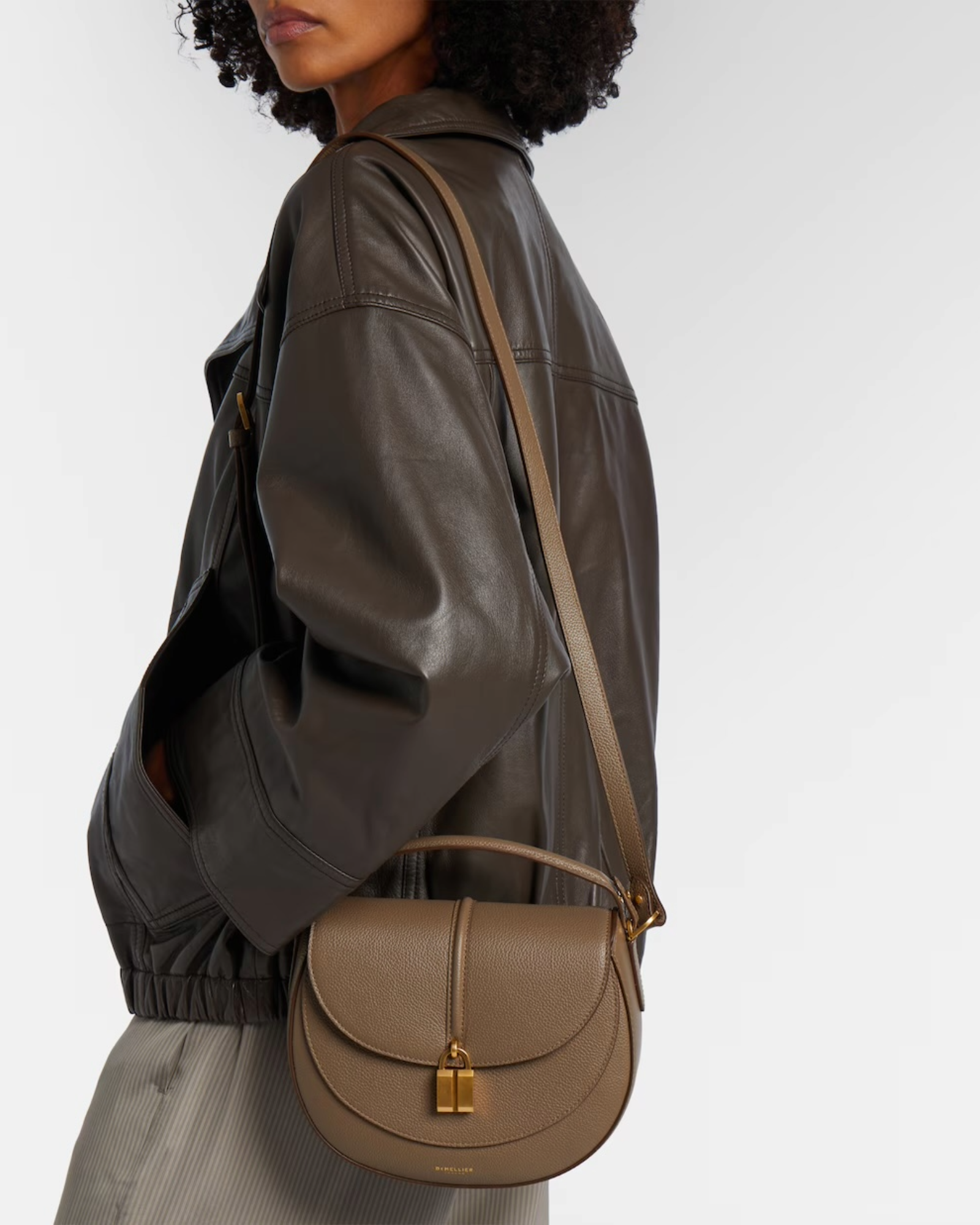 DeMellier Siena Crossbody Bag the row corssbody bag savette nyc elyse winter stylist luminary mothers alice codford capsule wardrobe pieces fashion style postpartum dressing sheerluxe 2026