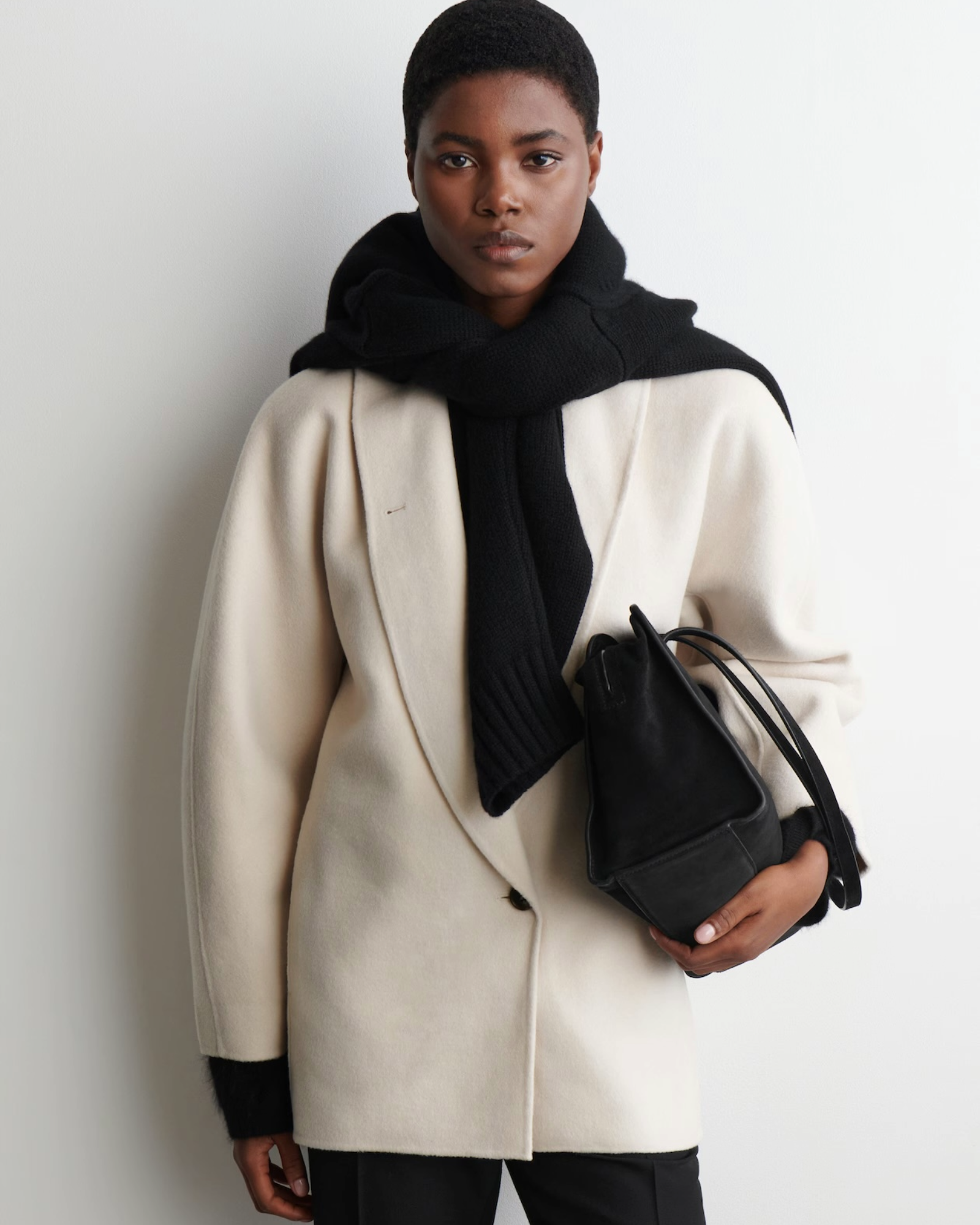 cos wool pea jacket coat luminary mothers capsule wardrobe for women the row wool coat toteme jacket chanel jacket alice codford british vogue style edit sheerluxe fashion style