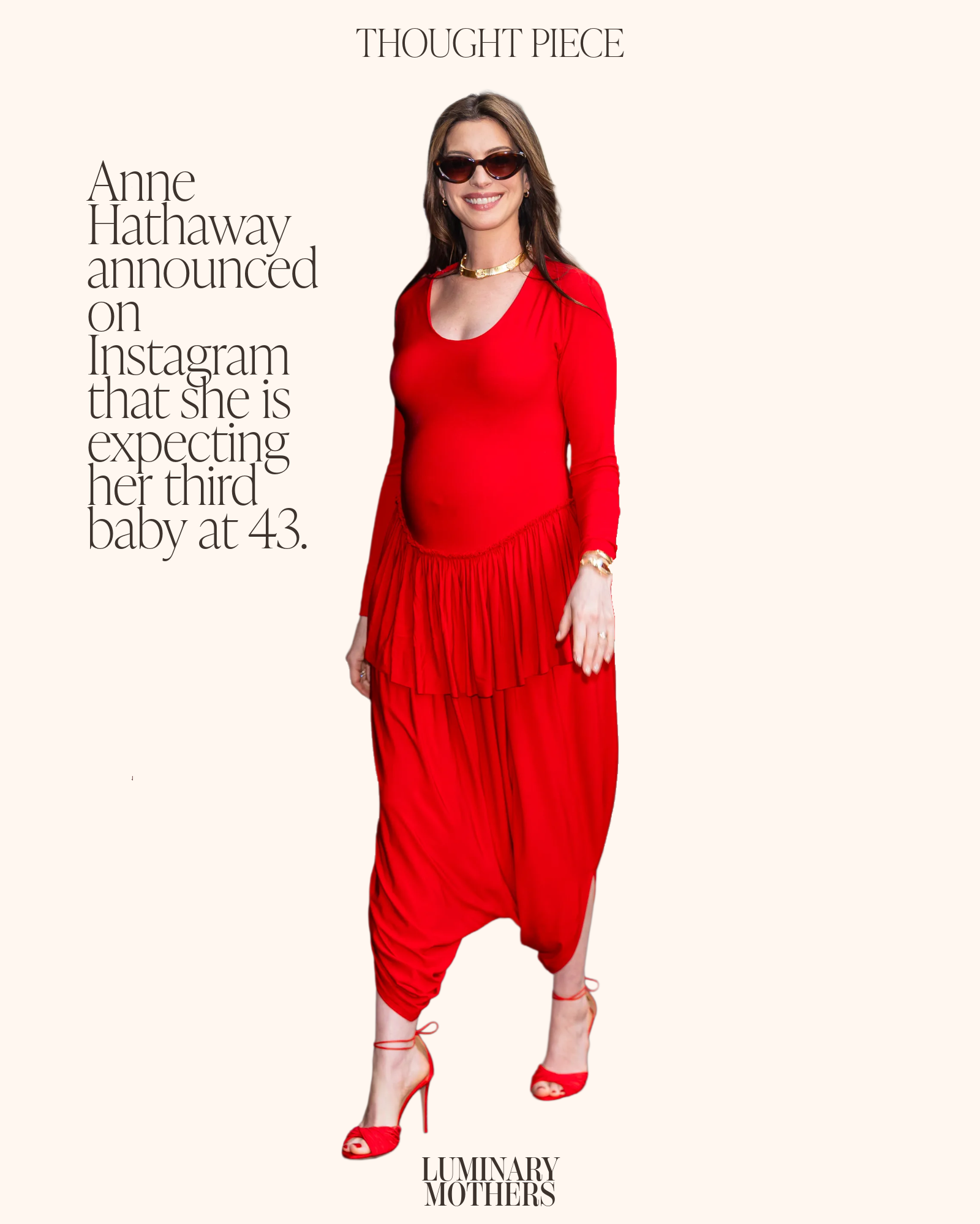 Women Having Babies After 40 Anne hathaway sienna miller luminary mothers alice codford thought piece What Does Age Mean in Motherhood Now alice codford