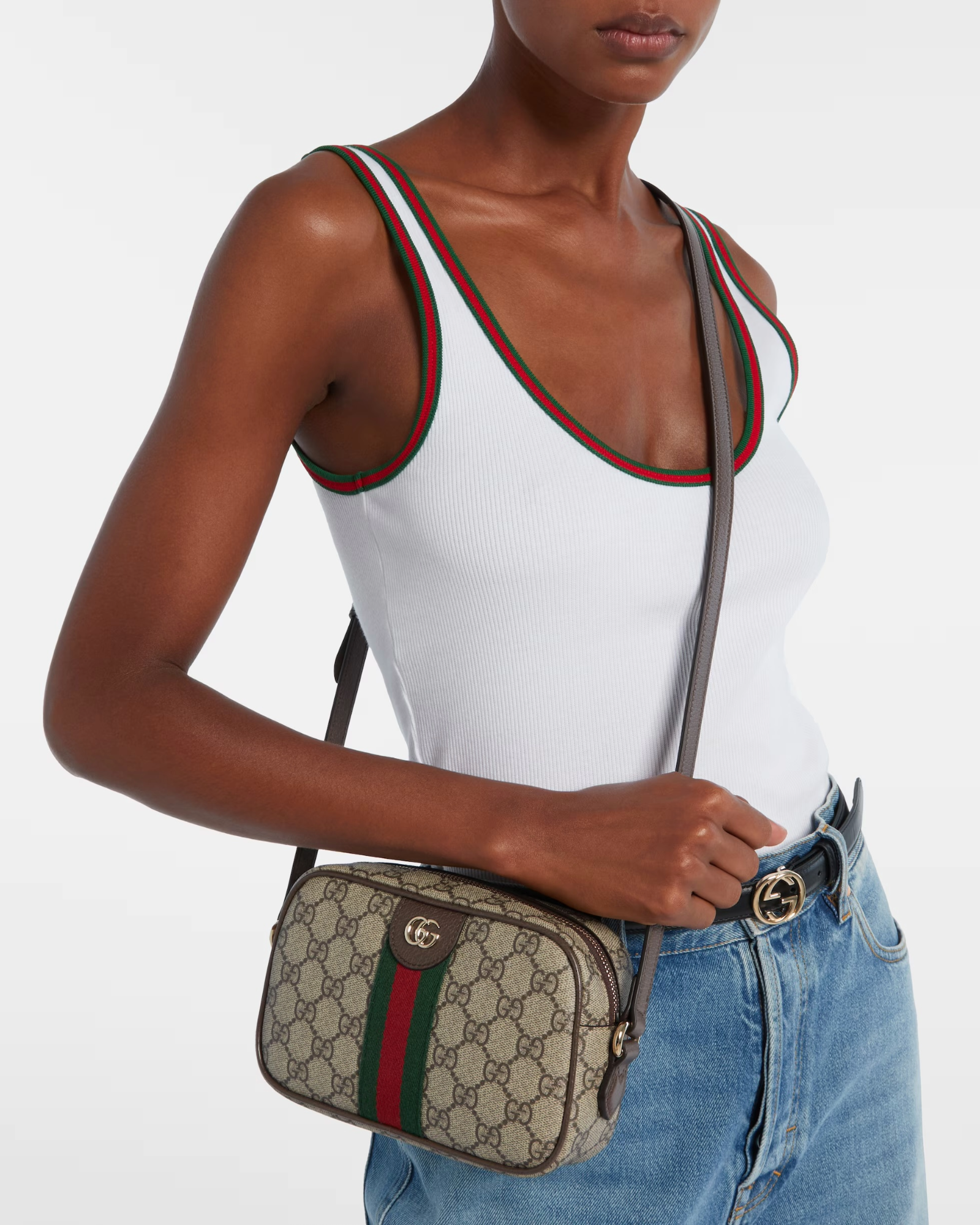 Gucci Ophidia small leather trimmed crossbody bag luminary mothers alice codford online website for mothers fashion style maternity fashion trends 2026 sheerluxe british vogue
