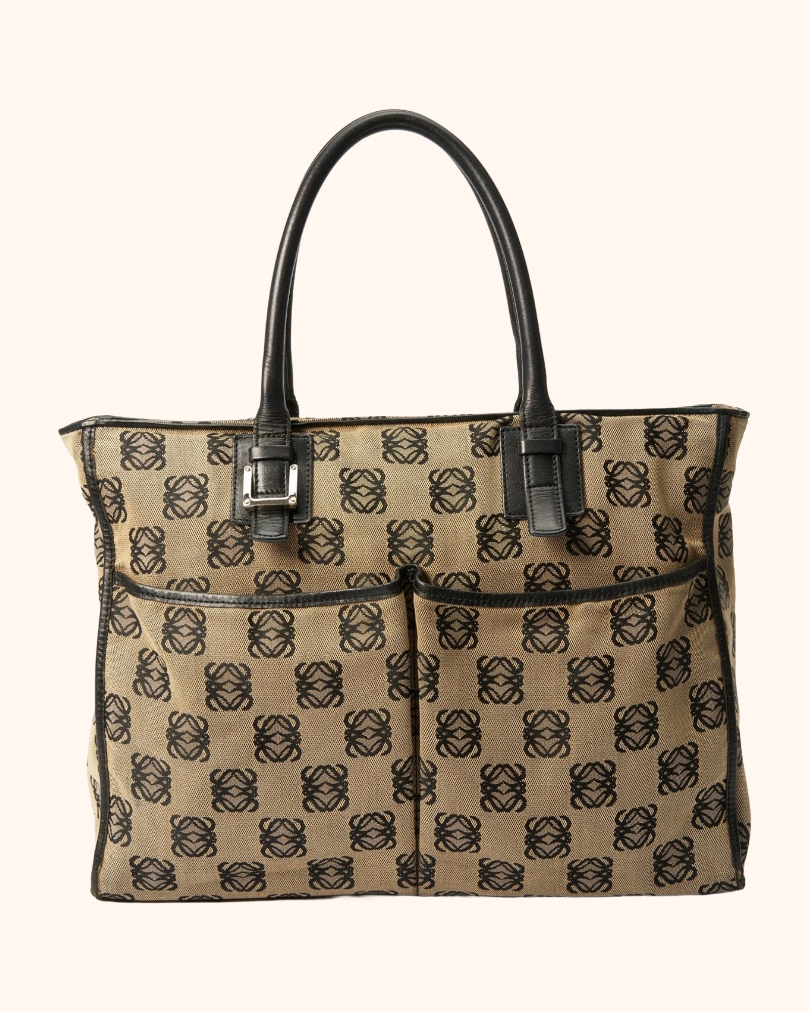 LOEWE vintage ANAGRAM SHOULDER BAG WITH POCKETS cult bag it bags 2026 fendi spy fendi baguette chanel matthieu blazy hermes birkin diaper bag luminary mothers alice codford modern motherhood