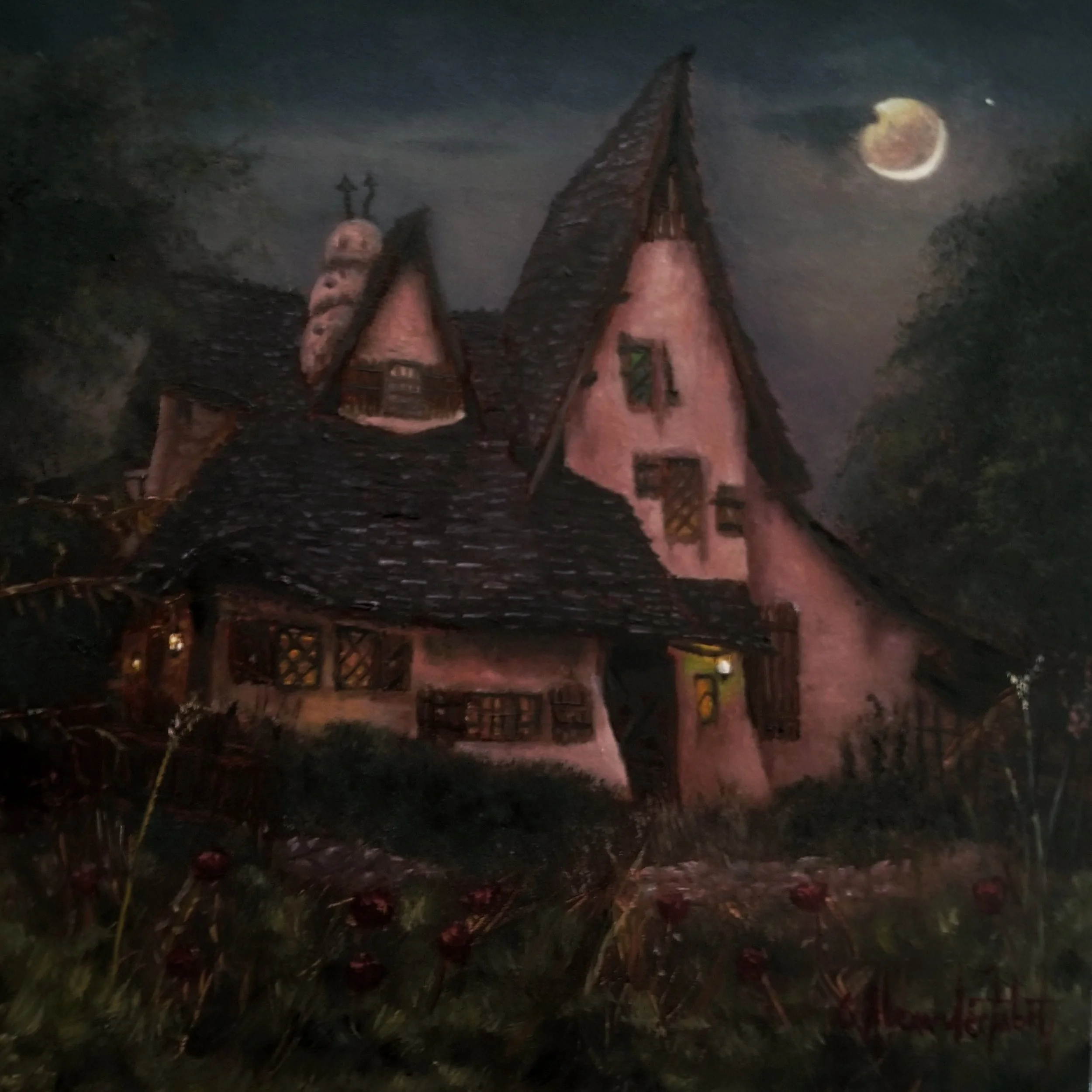 "The Witch House"
Oil on Panel
6x6 in.
$500