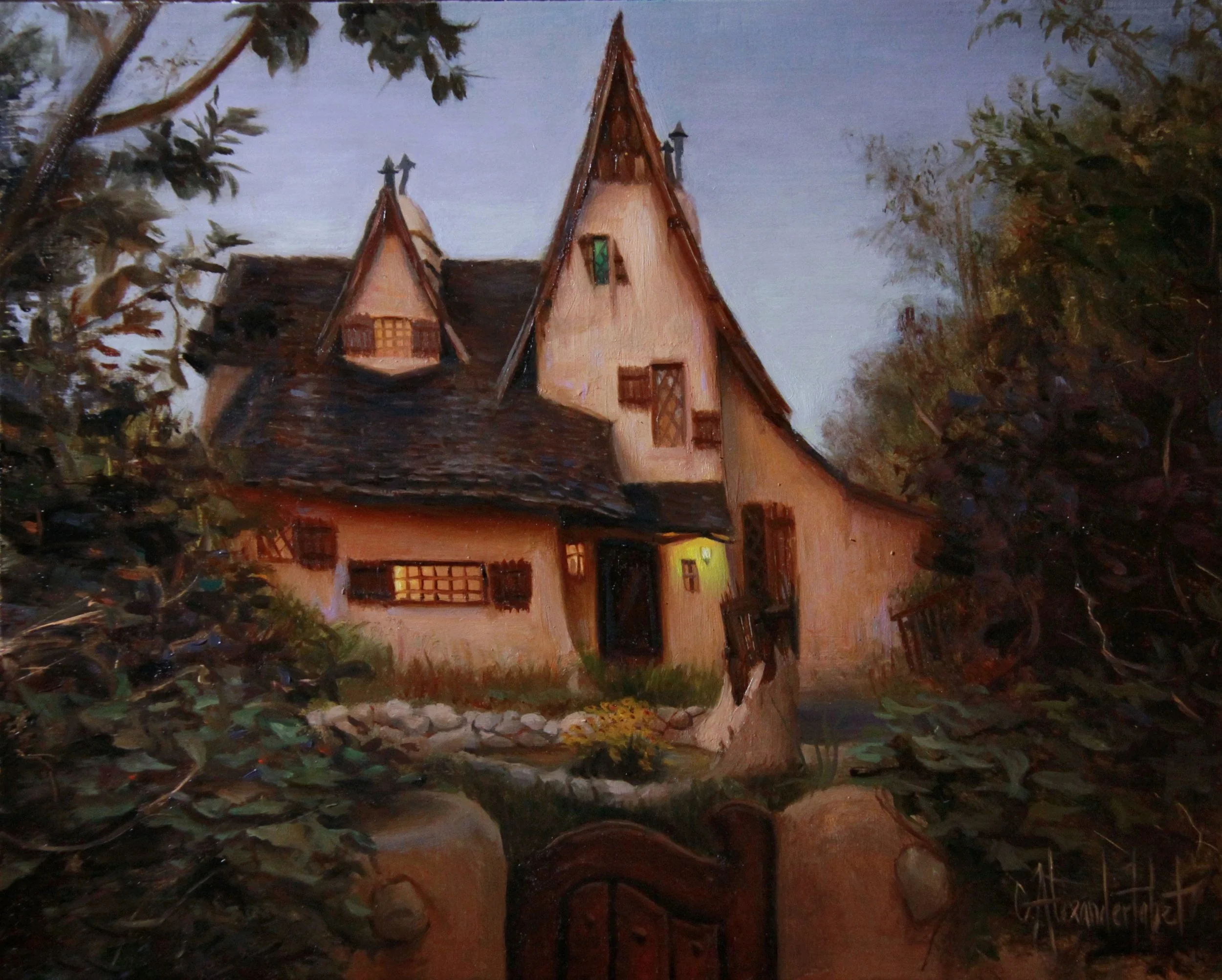 "House of the Witch"
Oil on Panel
8x10 in.
$1,150