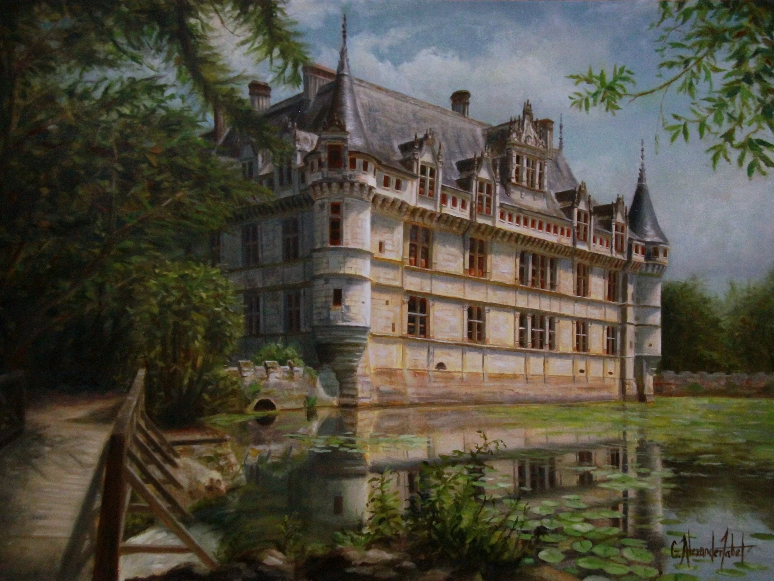 "Chateau d'Azay-le-Rideau"
Oil on Linen Panel
12x16 in.
$2,250