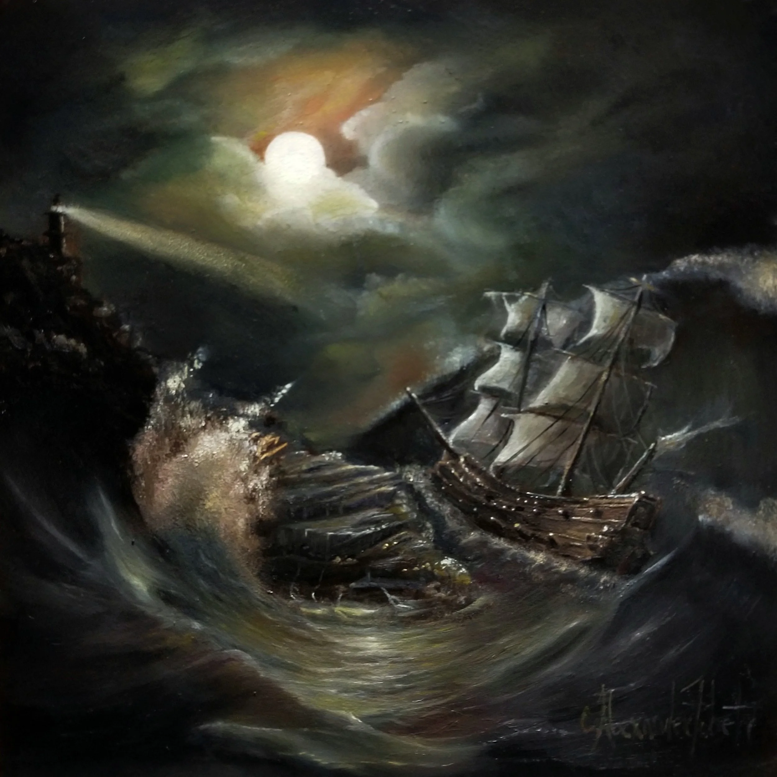 "Night's End"
Oil on Panel
6x6 in.
$500
