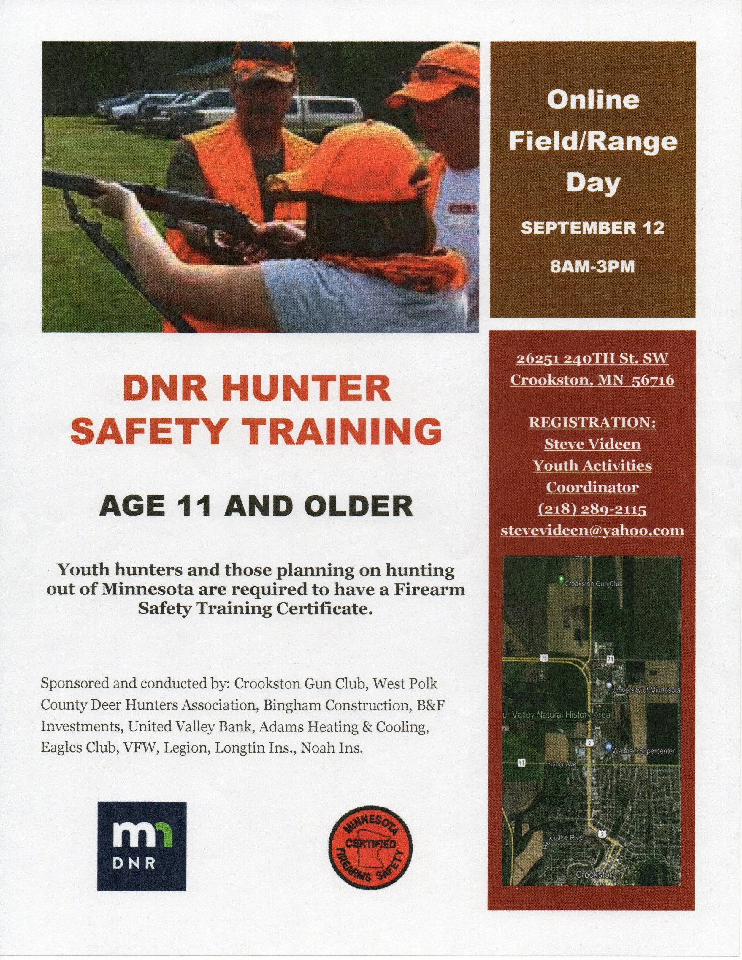 Online Hunter Safety Field &amp; Range Day